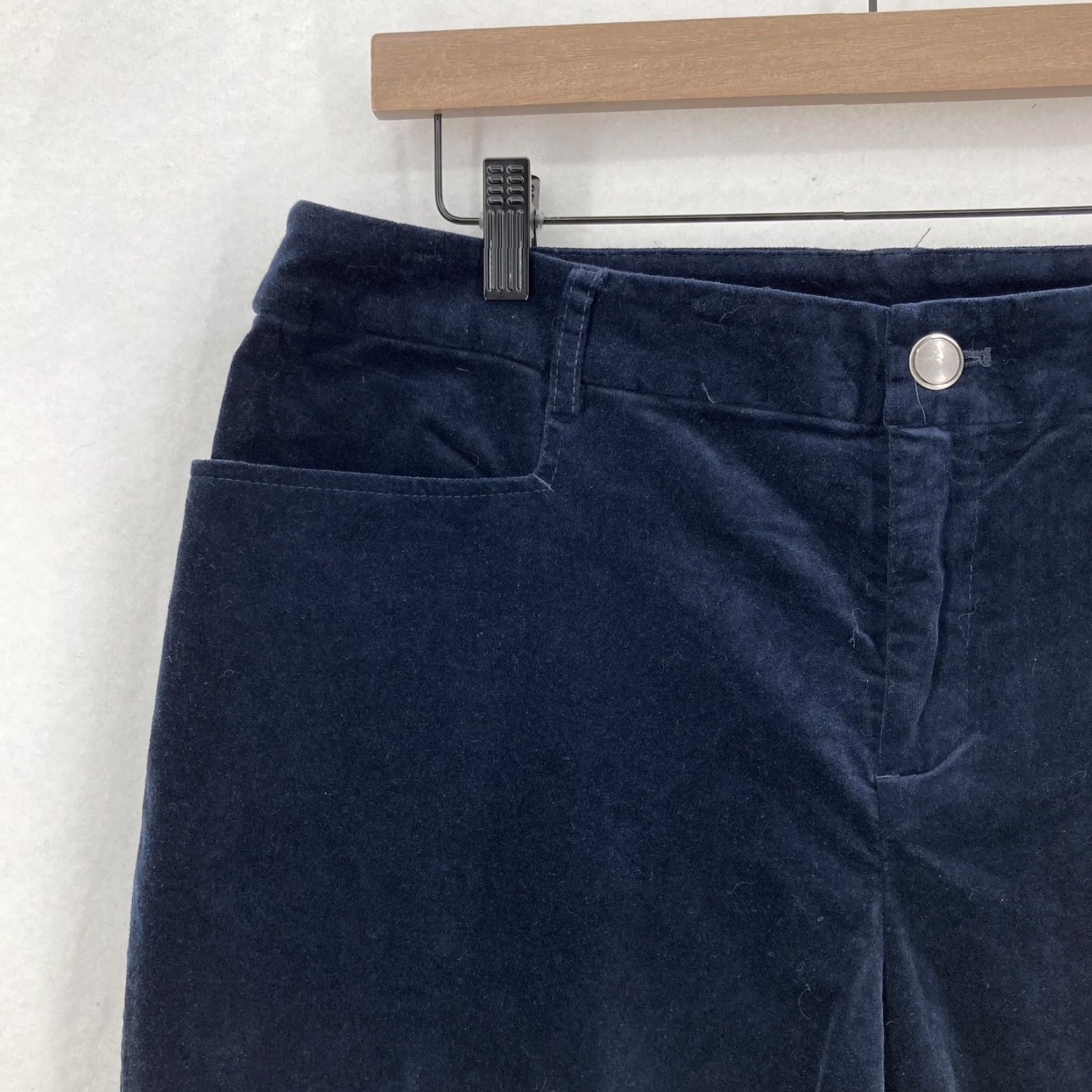 Velvet CJ Banks Pants Womens 14W Navy Blue Velvet The Perfect Pant Straight High Rise Size 36" / US 14 / IT 50 - 3 Thumbnail