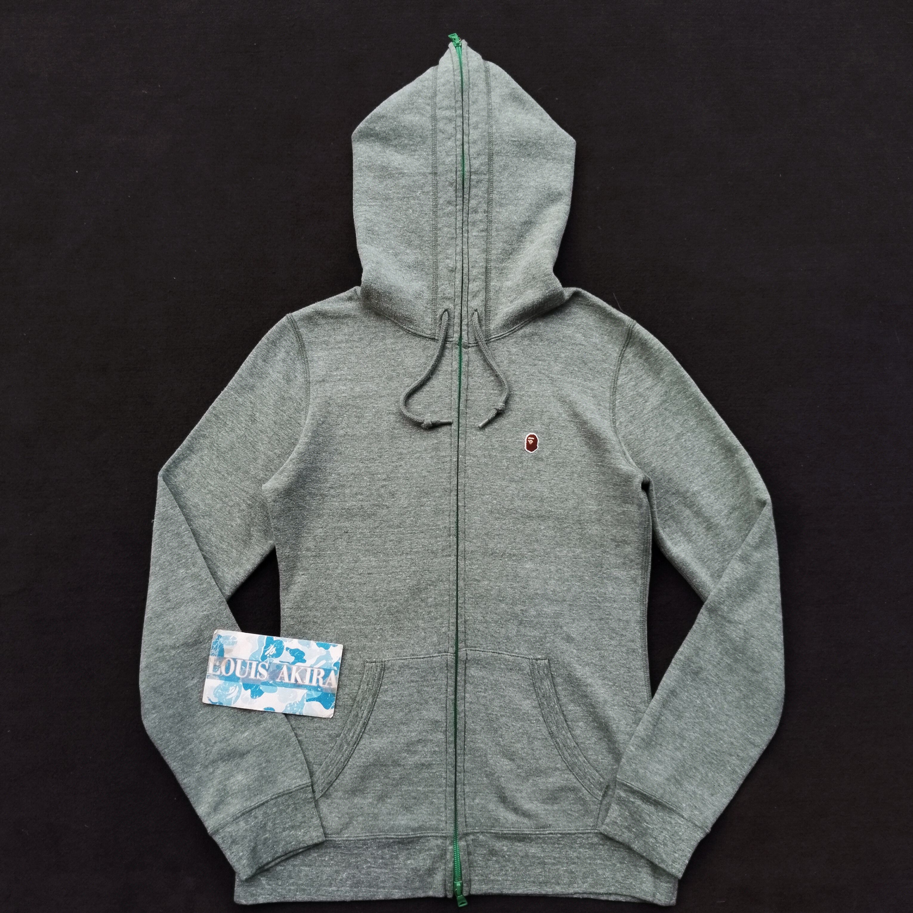 Bape 2011 Bape Heather Full Zip Hoodie Size XS / US 0-2 / IT 36-38 - 1 Thumbnail