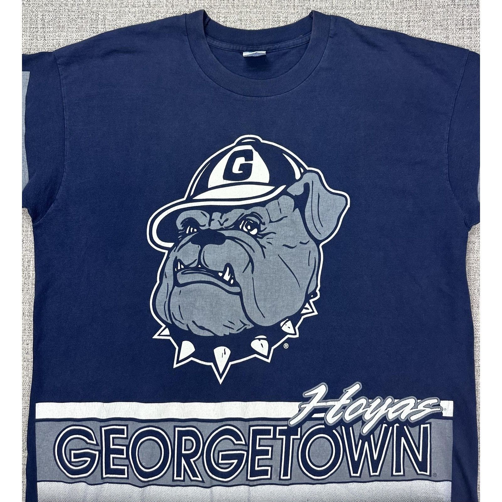 Salem Sportswear Georgetown Hoyas Shirt XL USA Single Stitched Salem 90s AOP Size US XL / EU 56 / 4 - 2 Thumbnail