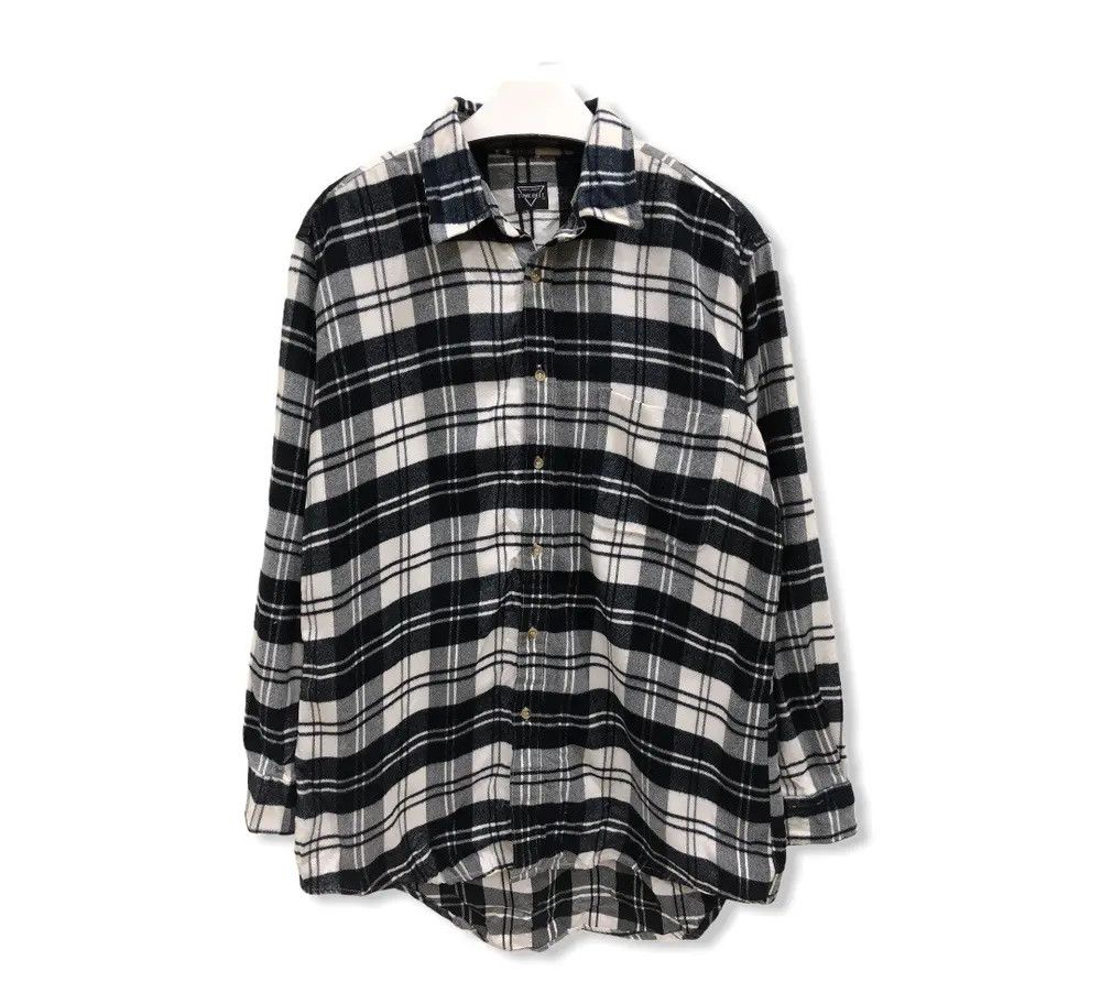 Vintage Vintage Time Bell Plaid Tartan Flannel Shirt 👕 Size US M / EU 48-50 / 2 - 1 Thumbnail