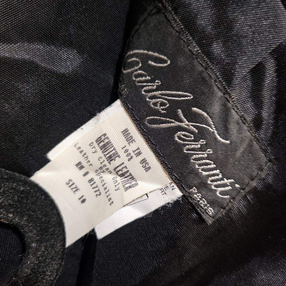 Other Carlo Ferranti 100% Black Leather Skirt Medium Size 28" / US 6 / IT 42 - 5 Thumbnail
