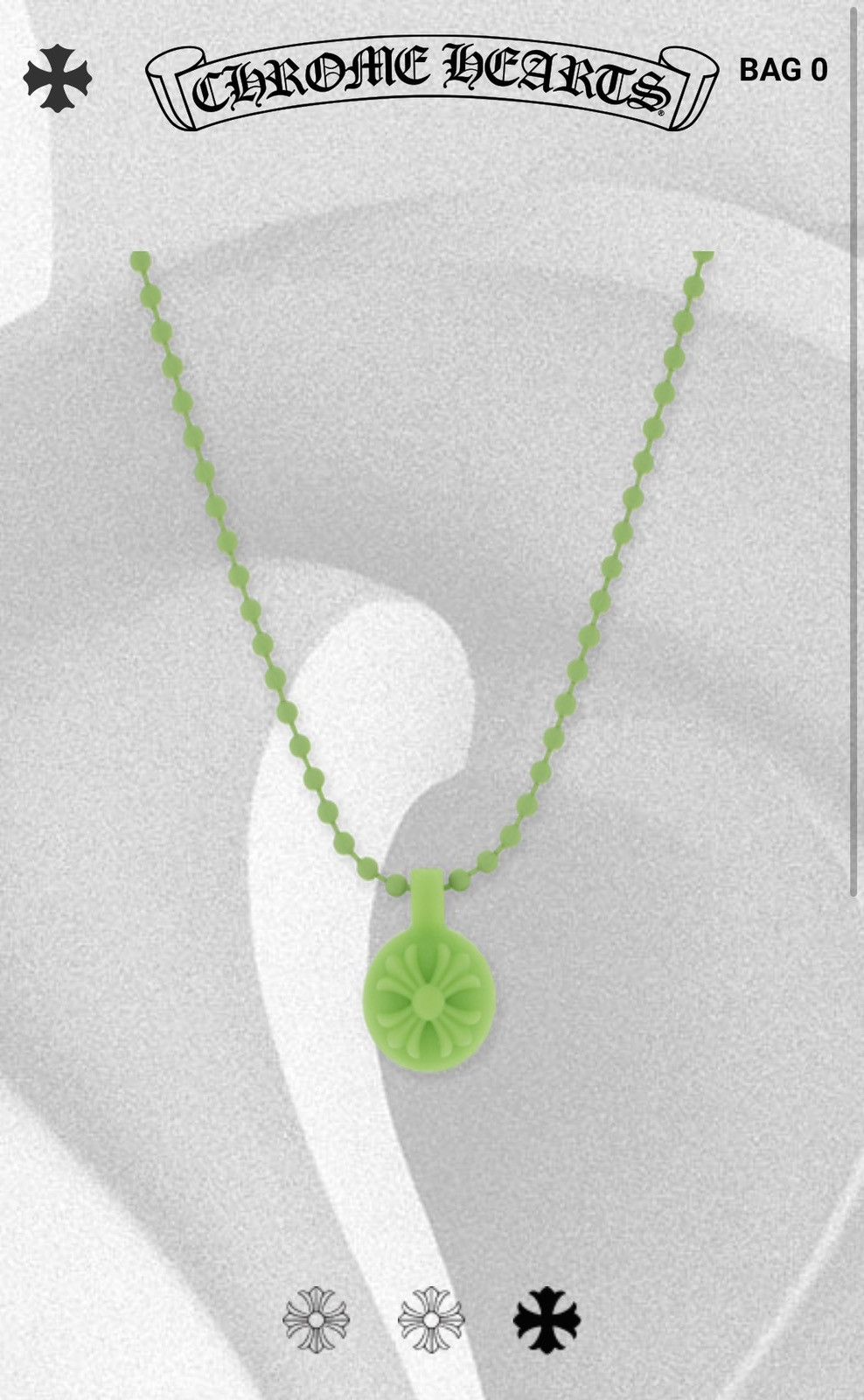Chrome Hearts CHROME HEARTS CROSSBALL CHARM NECKLESS 🚫READ DESCRIPTION🚫 Size ONE SIZE - 7 Thumbnail