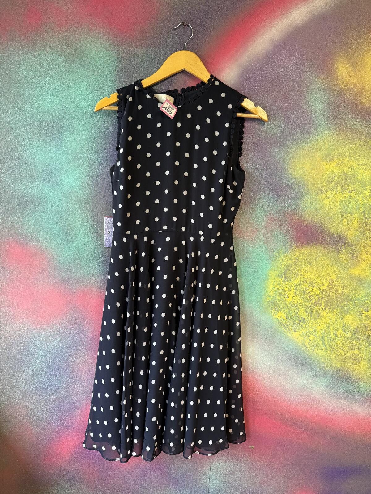 Other Hobbs London navy blue & white polka dot dress Size M / US 6-8 / IT 42-44 - 1 Thumbnail