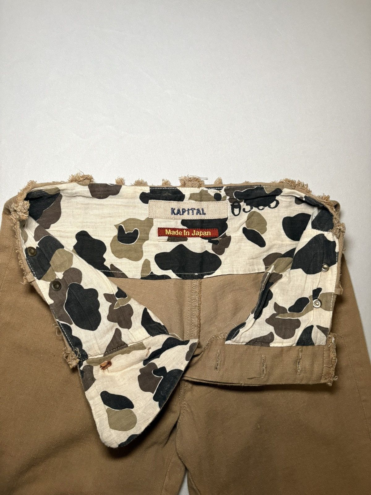 Kapital Kapital 00s Cut Off “Suspender” Low Waisted Khakis Size 25" / US 0 / IT 36 - 5 Thumbnail