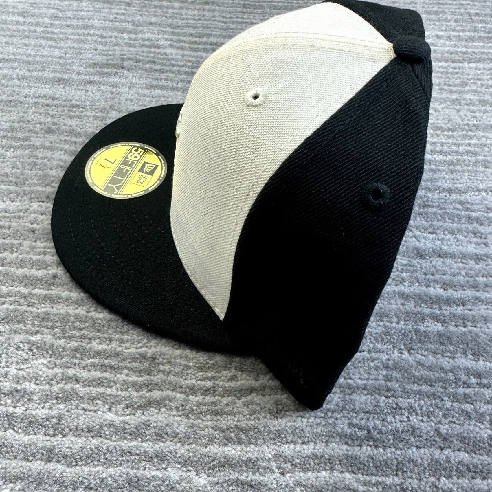 Fear of God Fear Of God Hat Cap Mens Fitted 7 1/2 Black White New Era Wool Essentials Baseball Cap 7 1/2 Mens Black Wool New Era Fear Of God Hat Cap Baseball Cap Size ONE SIZE - 3 Thumbnail