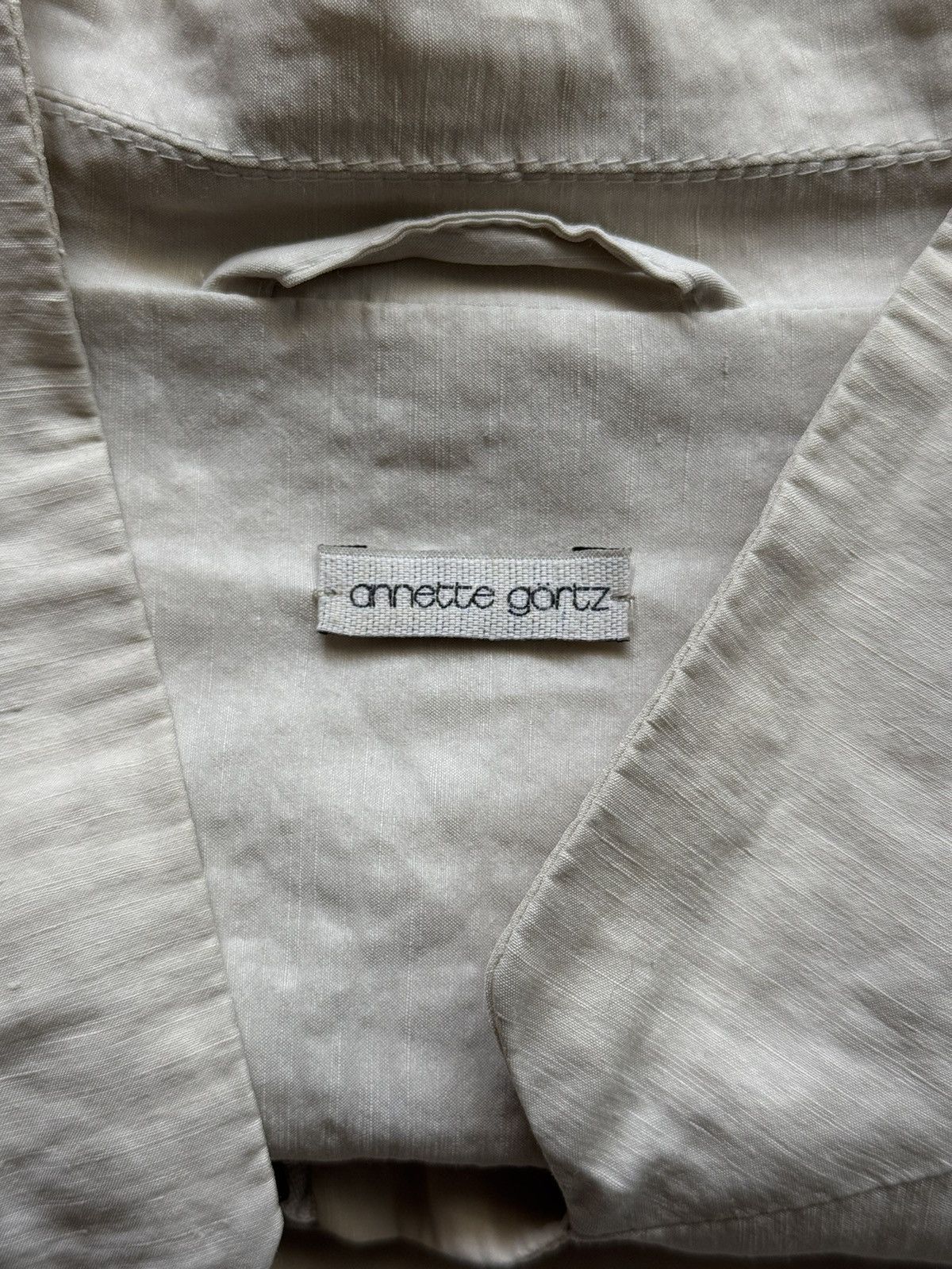 Annette Gortz Annette Gortz avant Garde linen blend blazer jacket Size M / US 6-8 / IT 42-44 - 3 Thumbnail