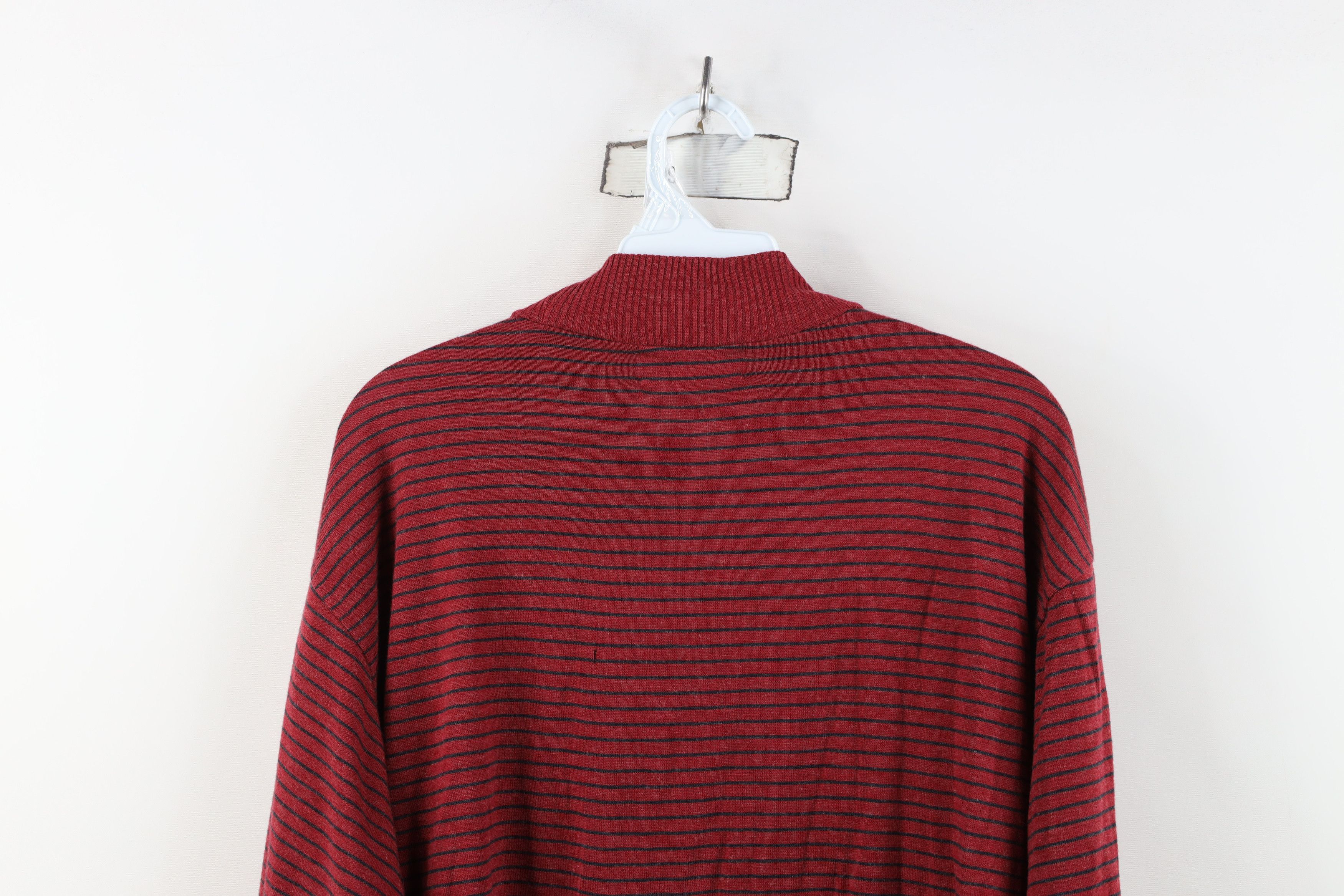 Vintage Vintage 90s Streetwear Blend Knit Striped Pullover T-Shirt Size XL / US 12-14 / IT 48-50 - 9 Thumbnail