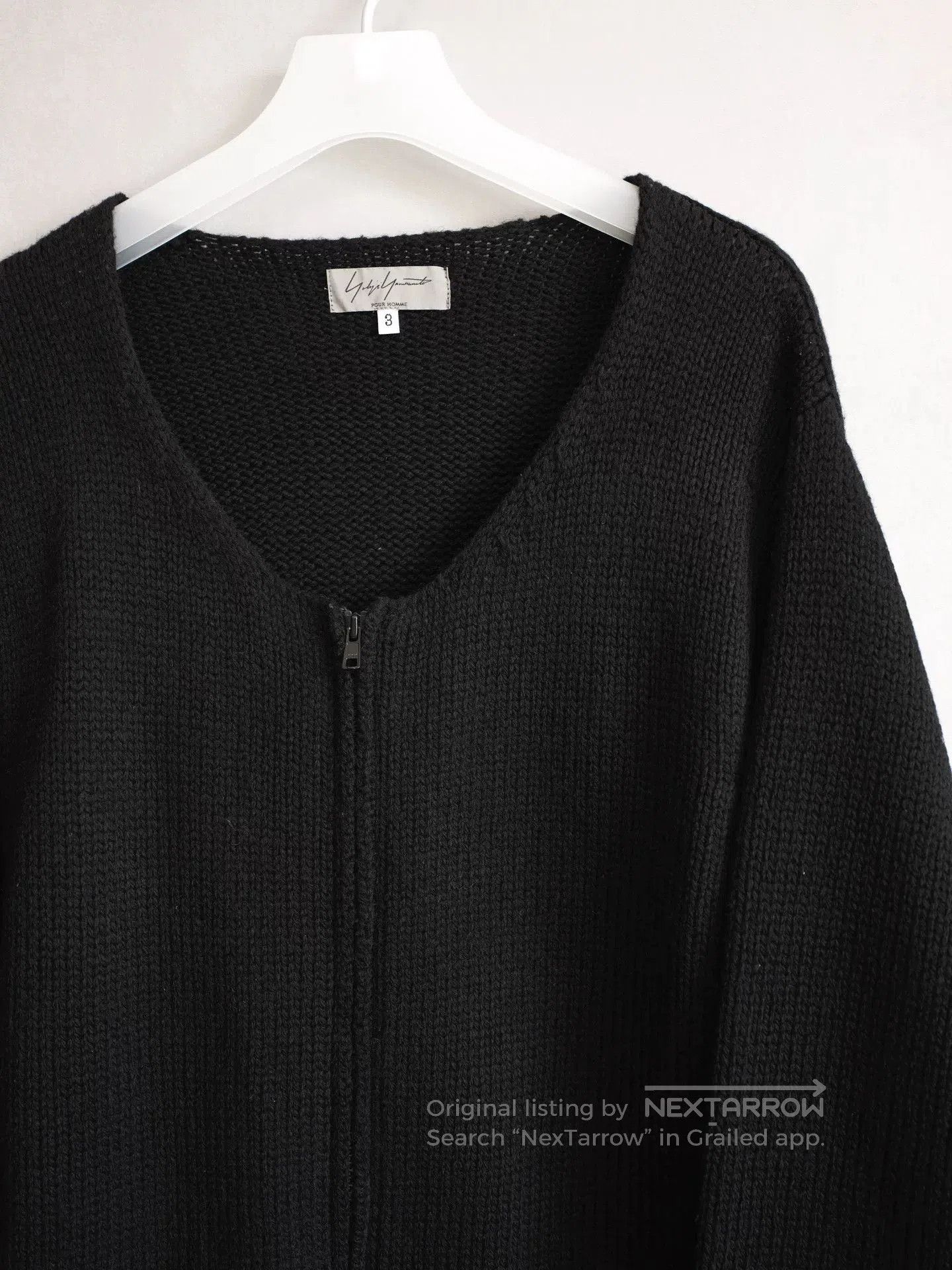 Yohji Yamamoto Yohji Yamamoto Black Wool Cardigan. Size L / US 10 / IT 46 - 5 Thumbnail