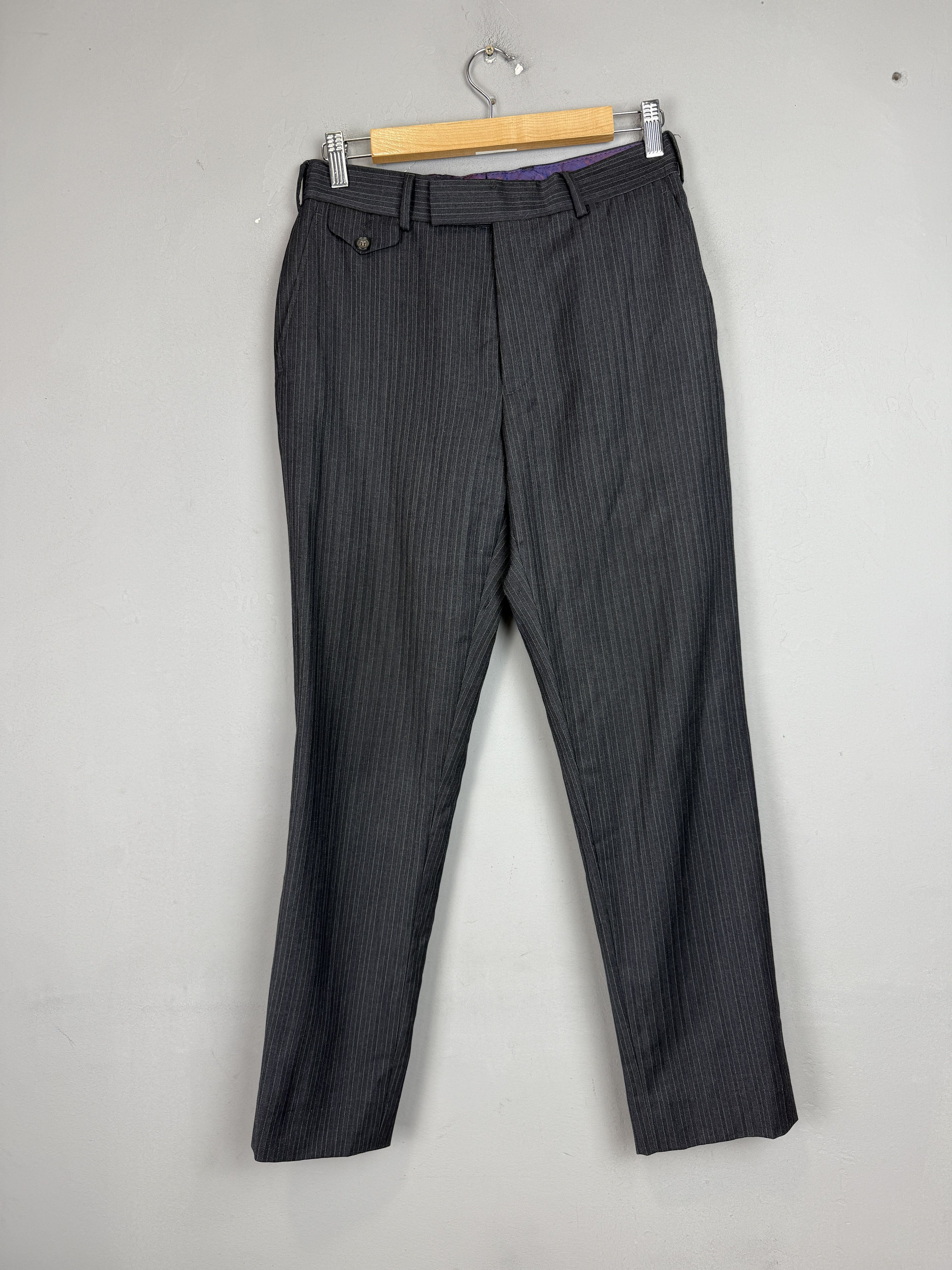 Ted Baker Ted Baker Endurance Wool Suit 2 Piece Grey Striped Size 36S - 6 Thumbnail