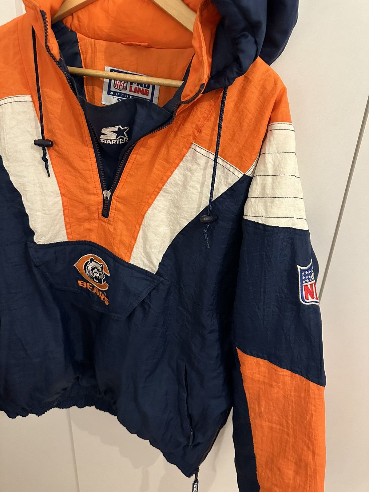 Starter Starter Jacke Chicago Bears Size XL Retro Vintage NFL Jacket Size US XL / EU 56 / 4 - 4 Thumbnail