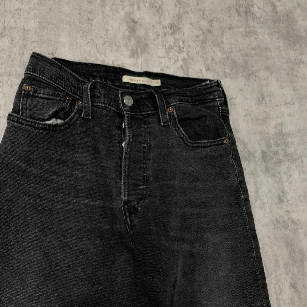 Levi's Black straight leg jeans #straightlegjeans Size US 26 / EU 42 - 3 Thumbnail