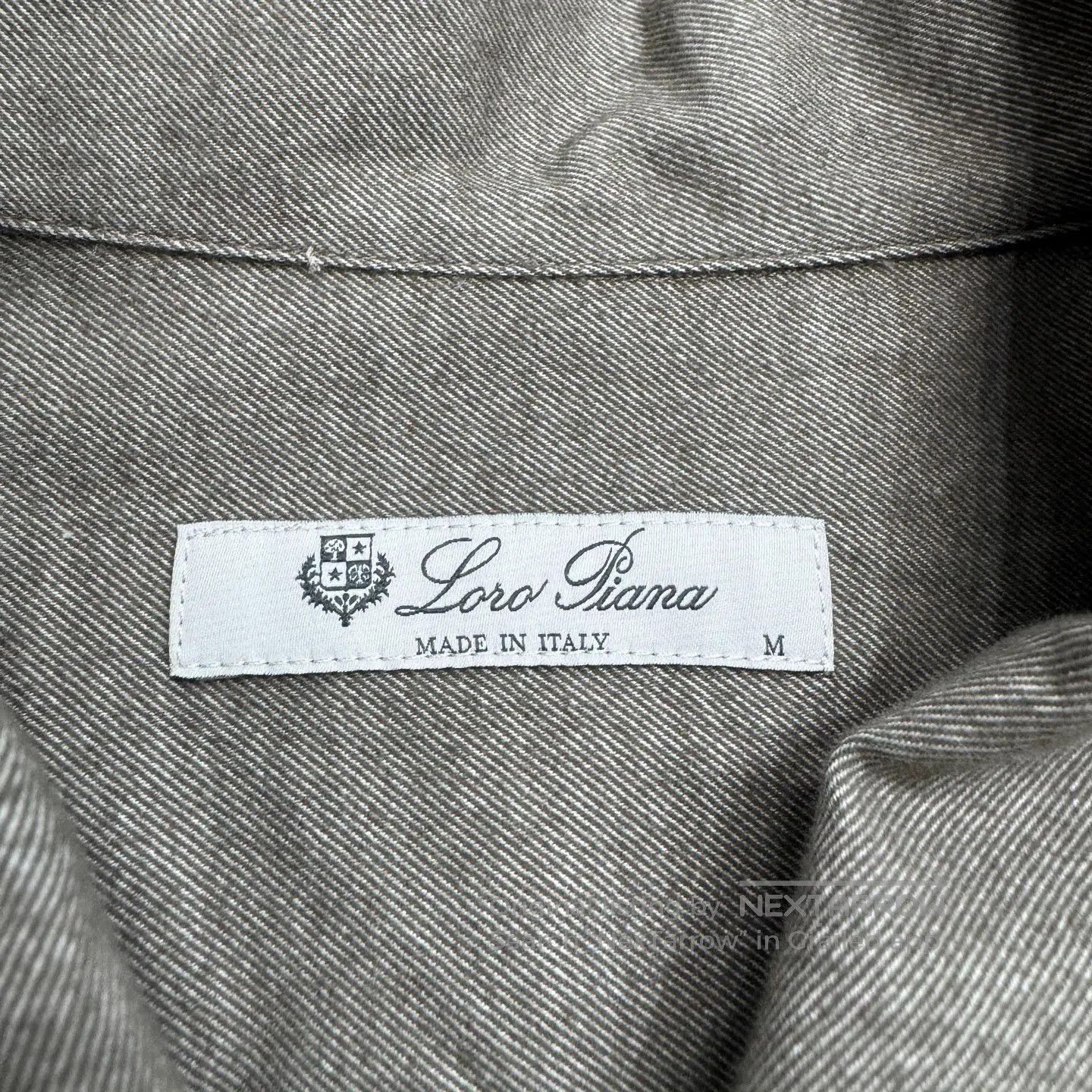Loro Piana Gray Long Sleeve Button-Up Shirt Size M. Size US M / EU 48-50 / 2 - 2 Thumbnail
