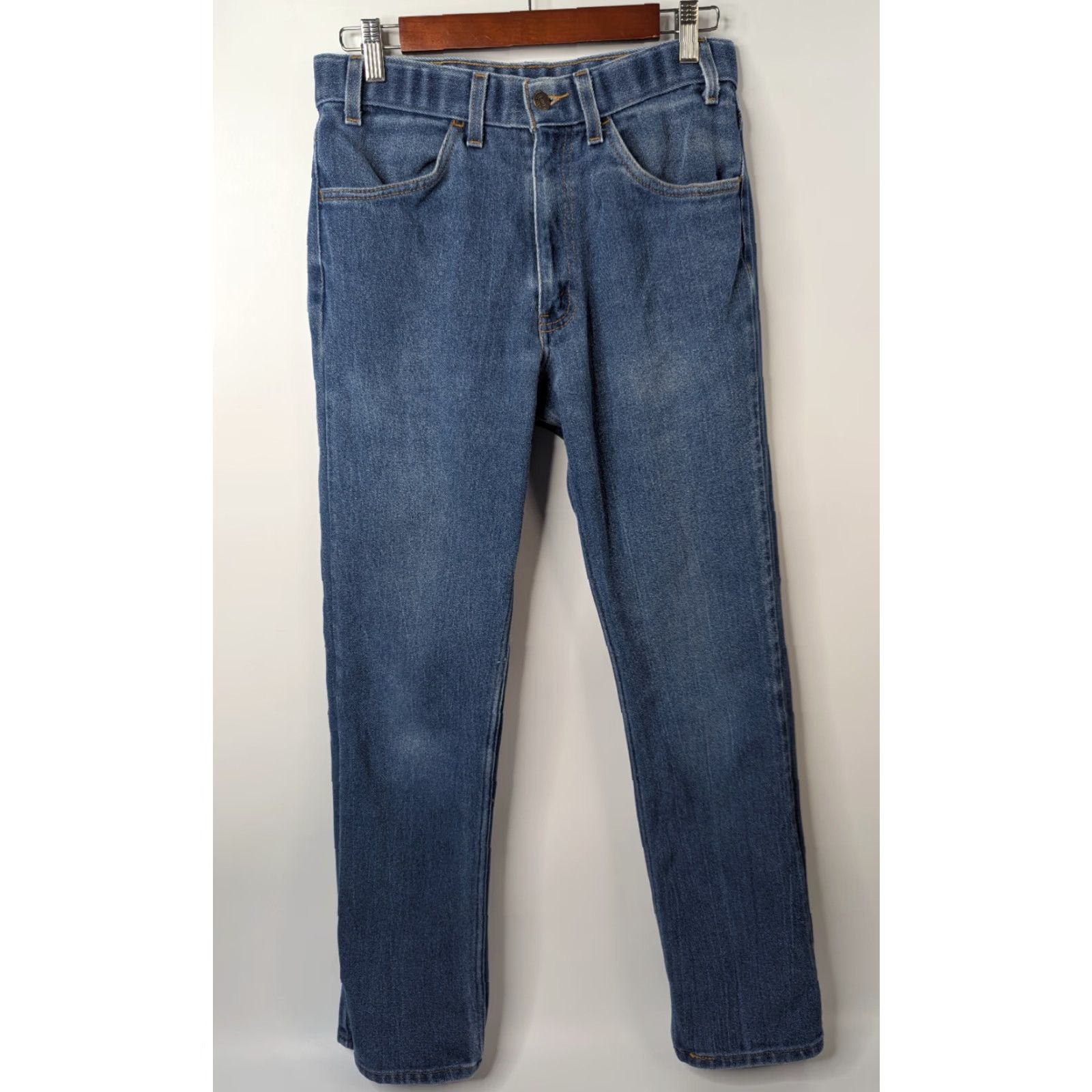 Levi's VINTAGE Levi's 547 Jeans Mens 31 Blue Denim 5-Pocket Straight 90s Boys? Size US 31 - 3 Thumbnail