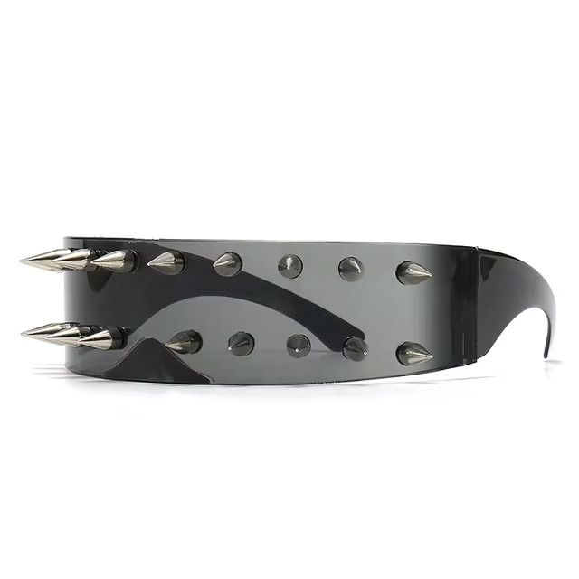 Jewelry Big Frame Nail Rivet Sunglasses Size ONE SIZE - 5 Thumbnail
