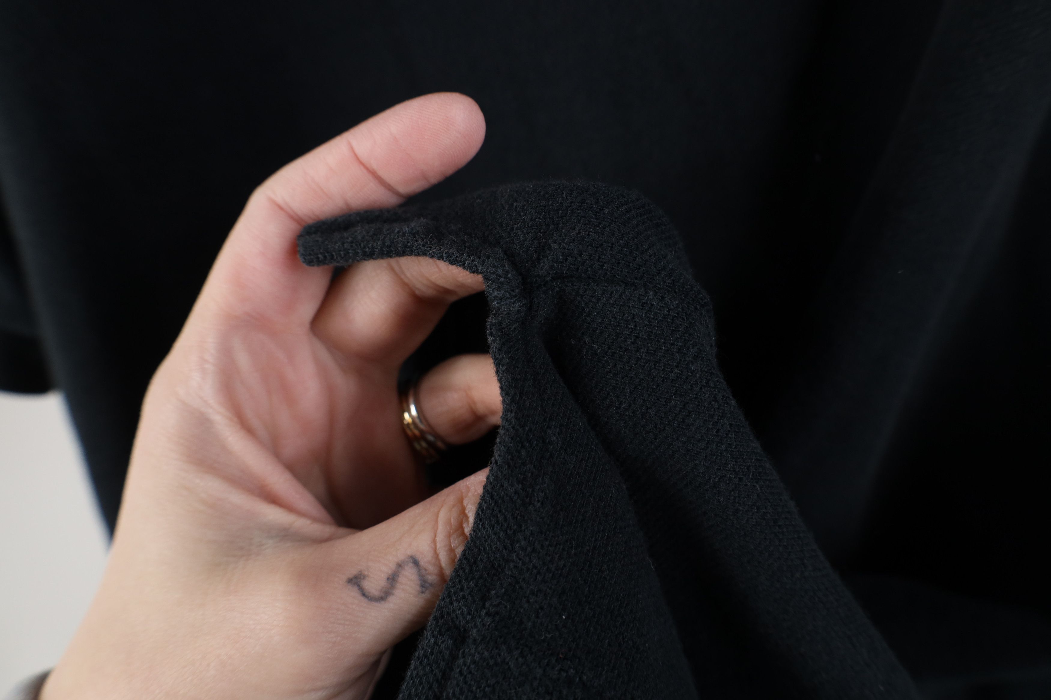 Vintage Vintage 90s Streetwear Heavy Collared Golf Polo Shirt Black Size US XL / EU 56 / 4 - 9 Thumbnail