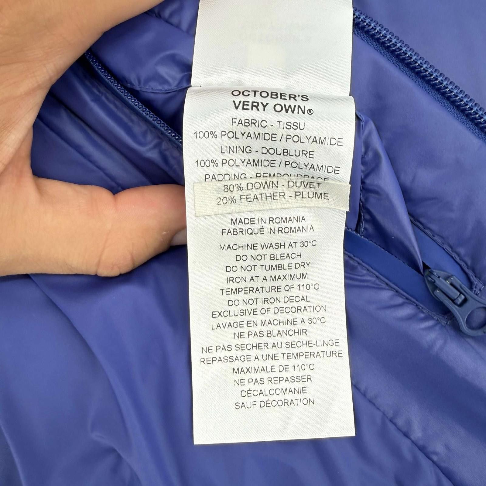 October's Very Own OVO Advance Down Jacket Blue XS Size US XS / EU 42 / 0 - 6 Thumbnail