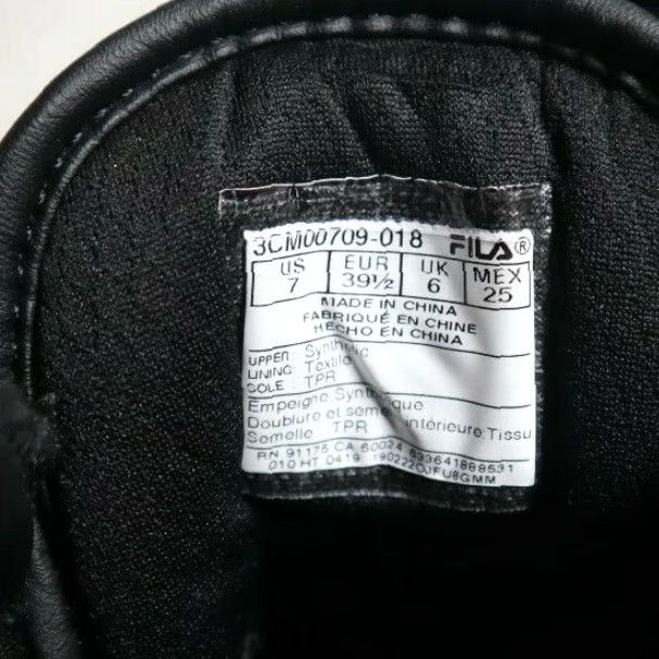 Fila Fila Shoes Mid Top Sneakers Black Blue Men 7 Size 7 Casual Athletic Leather Synthetic Lace Up 2010-2019 3CM00709-018 Size US M / EU 48-50 / 2 - 7 Thumbnail