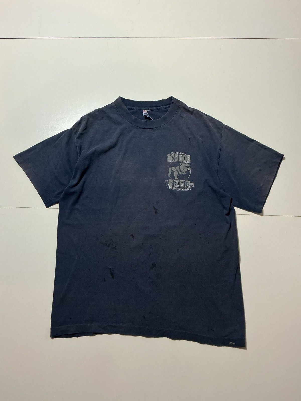 Vintage VTG The Original Bad Dog Beer Hawaii Bulldog Beer T-Shirt Size US XL / EU 56 / 4 - 2 Thumbnail