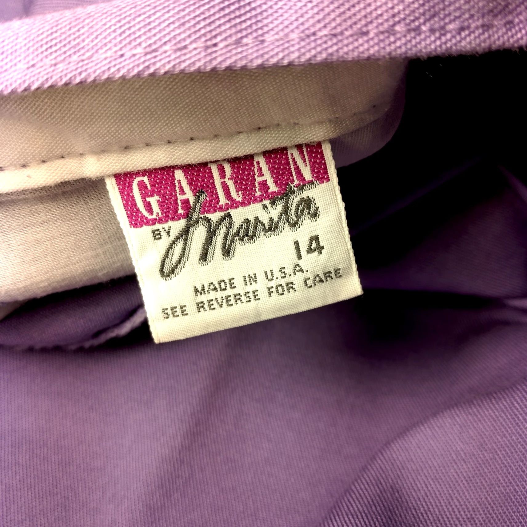 Vintage VINTAGE Garan by Marita Pants Women 14 Purple Lilac Twill Pleated Chino Casual Straight Slim Size 36" / US 14 / IT 50 - 4 Thumbnail