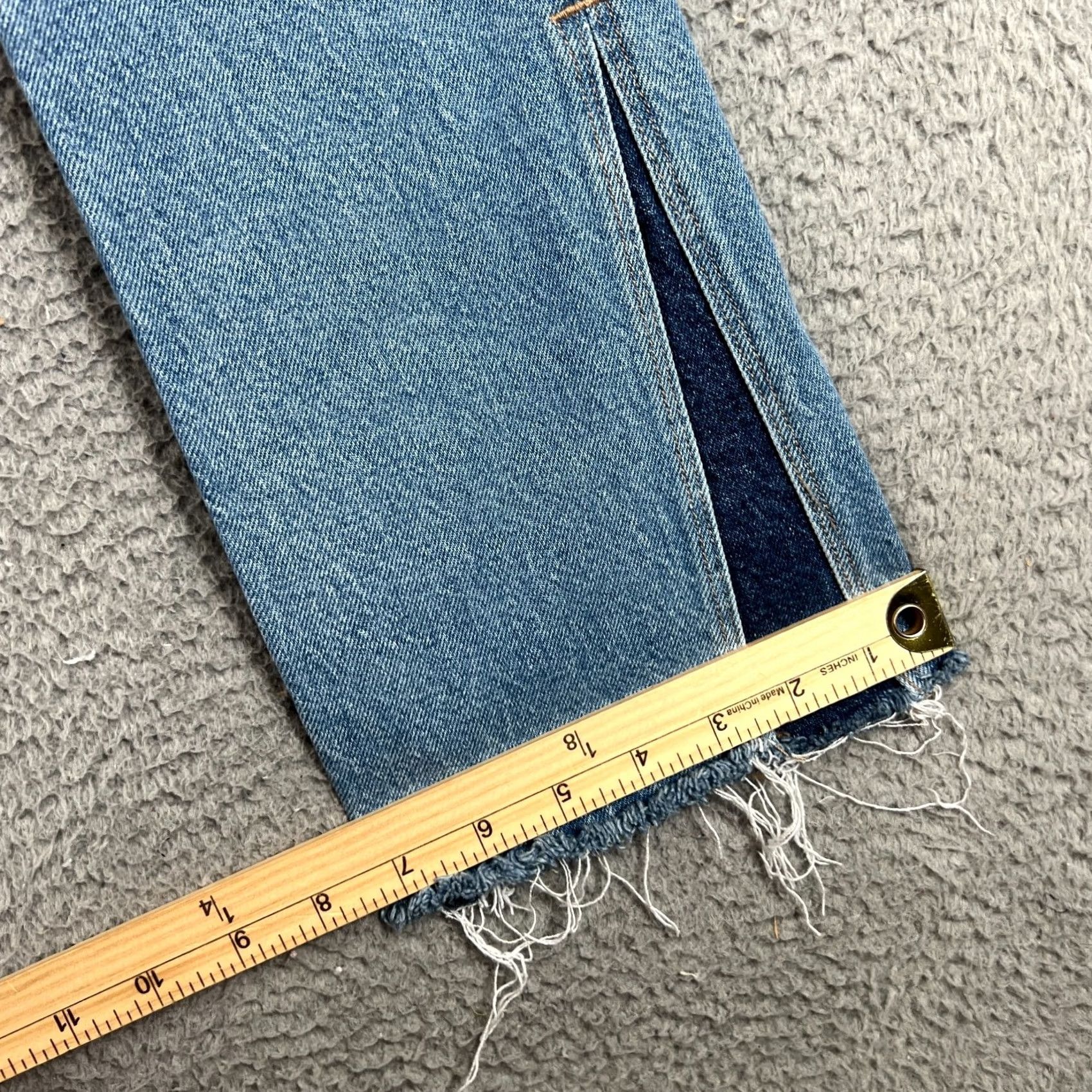 American Eagle Outfitters VINTAGE American Eagle Jeans 90s Low-Rise Skinny Kick Bootcut 2 Women Blue Denim Slim Size 26" / US 2 / IT 38 - 3 Thumbnail