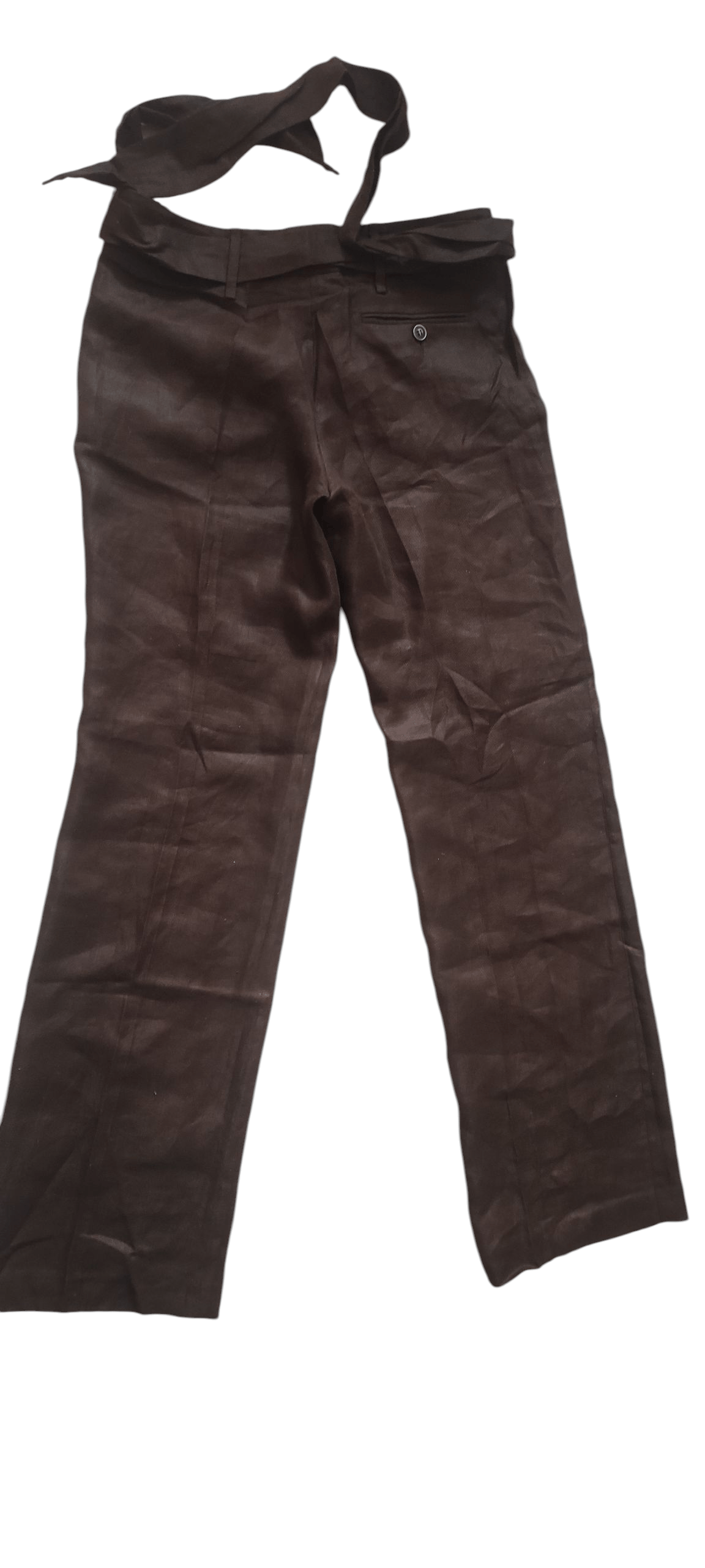 Massimo Dutti Massimo Dutti Brown Linen Classic Women Suit Made Spain Size M / US 6-8 / IT 42-44 - 20 Thumbnail