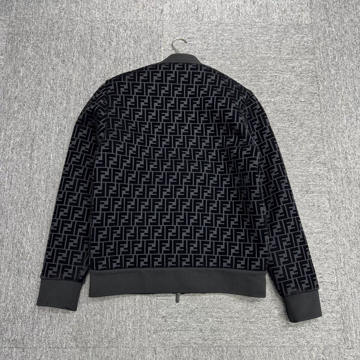 Other Fendi Double F Print Velour Jacket. Size US M / EU 48-50 / 2 - 2 Thumbnail