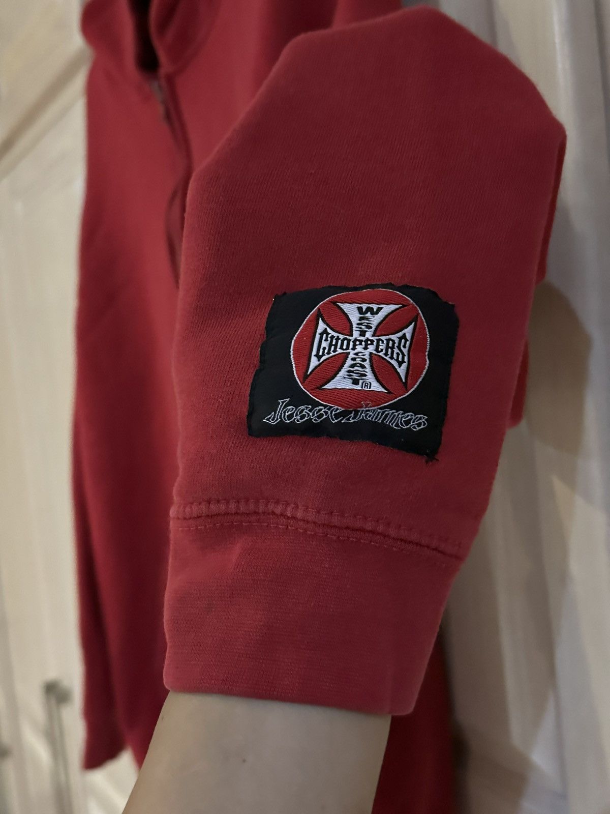 West Coast Choppers West coast choppers jesse james zip up red hoodie Size US L / EU 52-54 / 3 - 3 Thumbnail