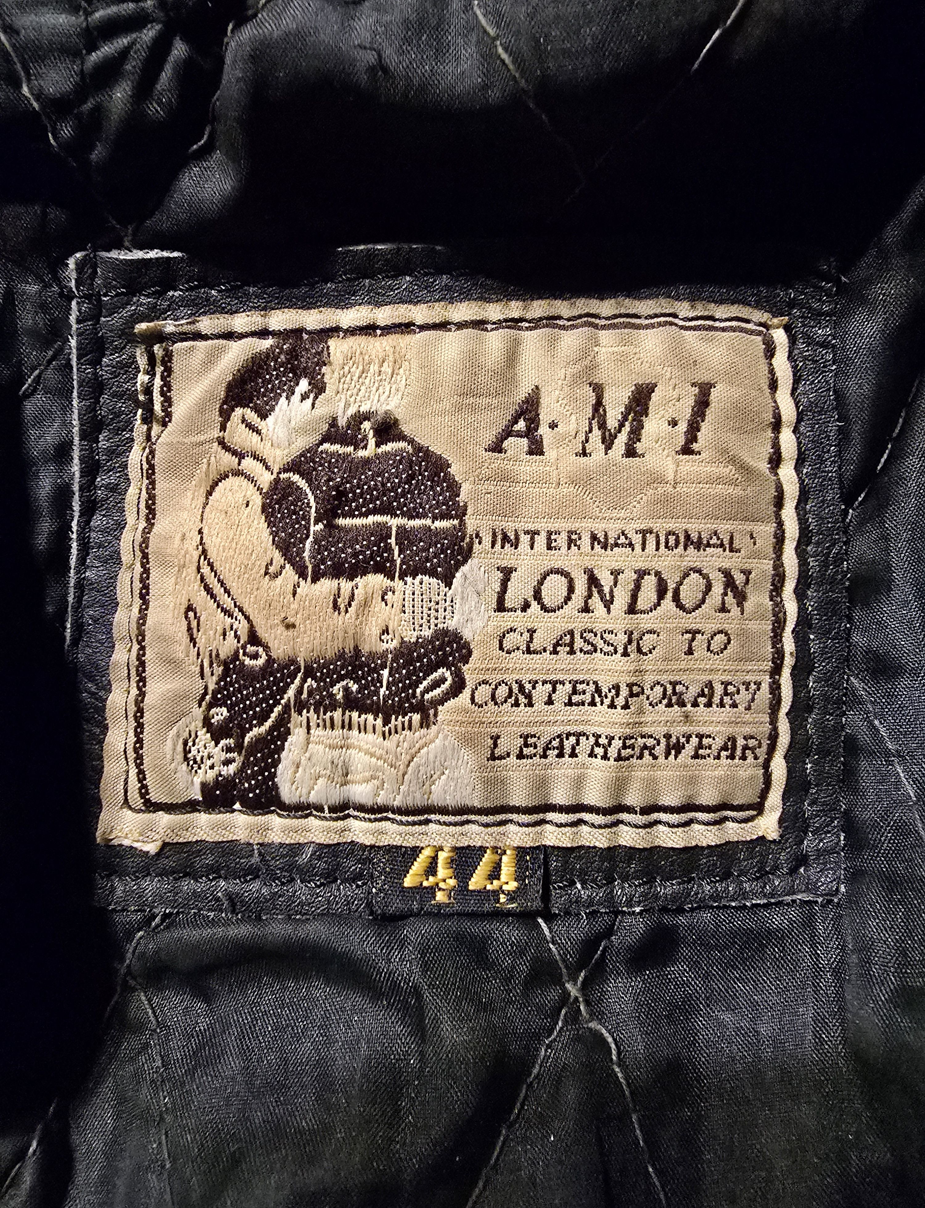 AMI Vintage genuine leather biker motorcycle jacket Ami London Size US L / EU 52-54 / 3 - 10 Thumbnail