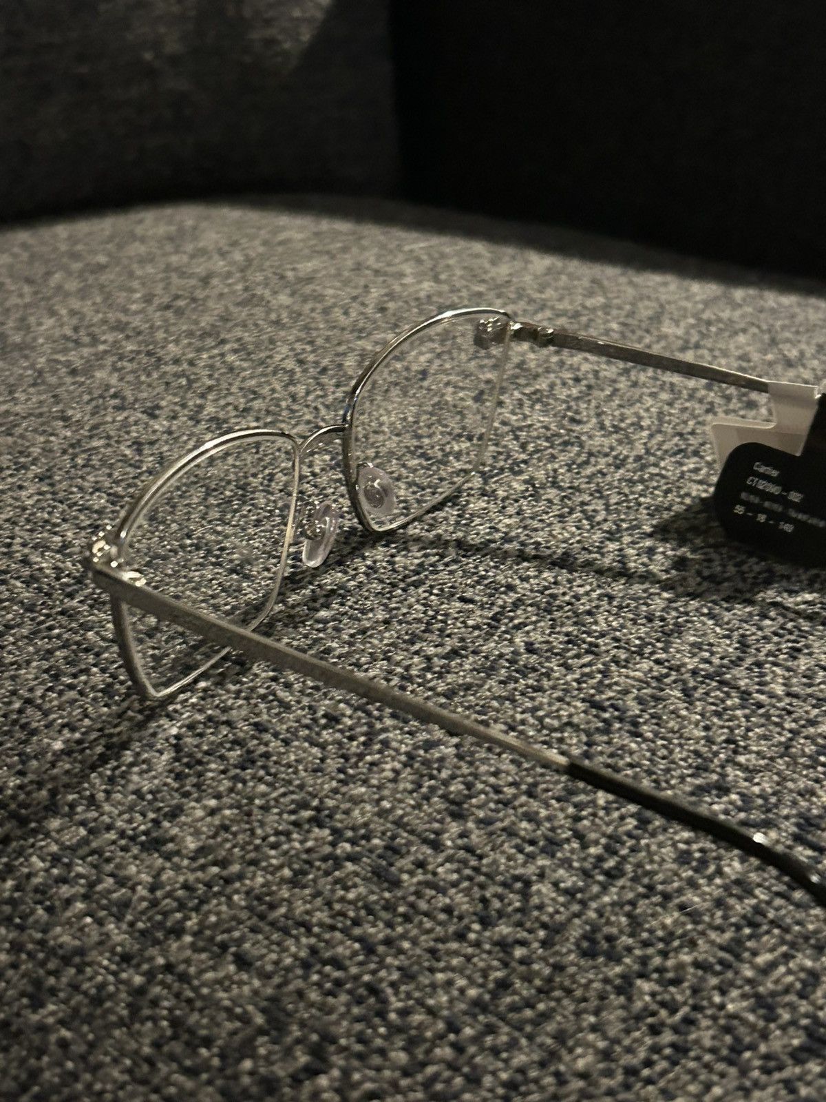 Cartier Cartier CT0209O 002 Silver Full-Rim Eyeglasses 55mm Size ONE SIZE - 6 Thumbnail