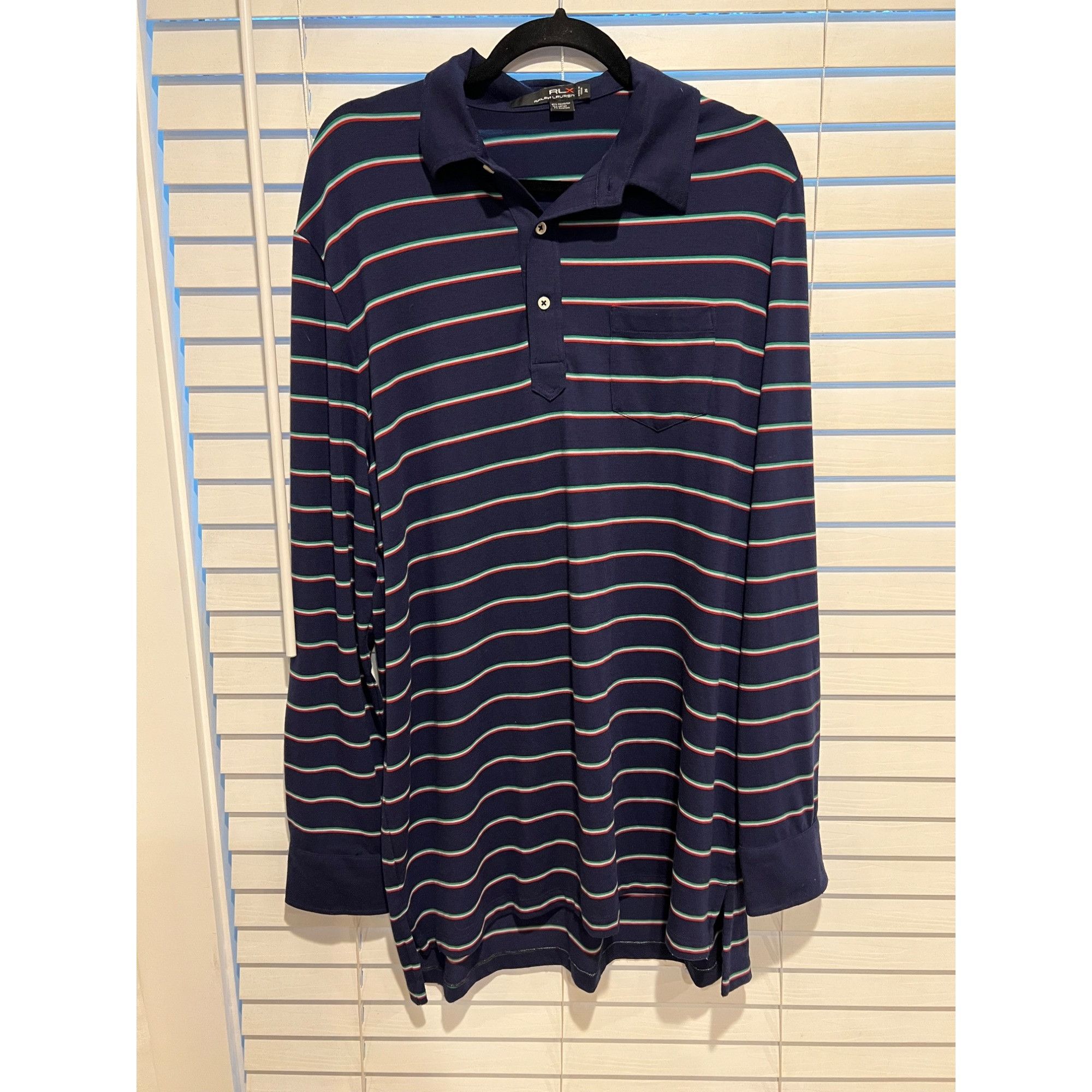 RLX Ralph Lauren Ralph Lauren RLX Long Sleeve Polo Shirt - Size XL Size US XL / EU 56 / 4 - 1 Thumbnail