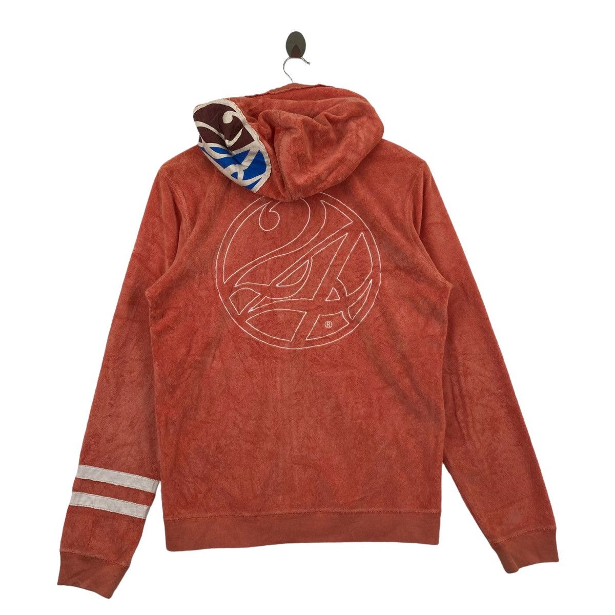 Japanese Brand 24KARATS SURF Japanese Brand Embroidered Logo Orange Hoodie Size US M / EU 48-50 / 2 - 4 Thumbnail