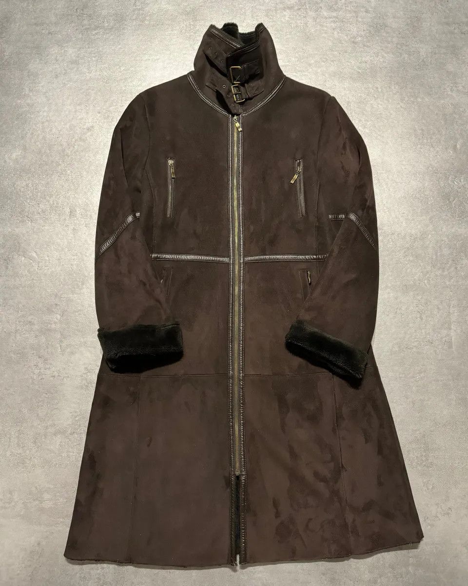 Balmain Balmain Brown Trench Suede Leather Fur Coat Size S / US 4 / IT 40 - 3 Thumbnail