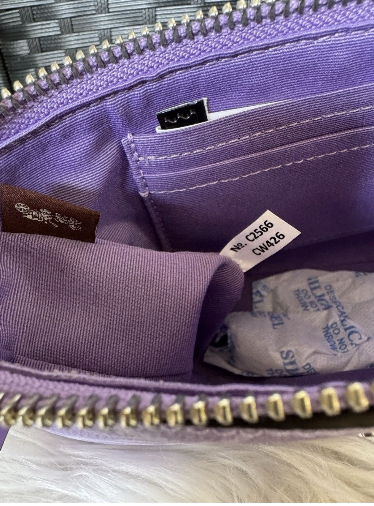 Coach COACH Iris Nolita 19 Signature Canvas NWT Purple Size ONE SIZE - 2 Thumbnail