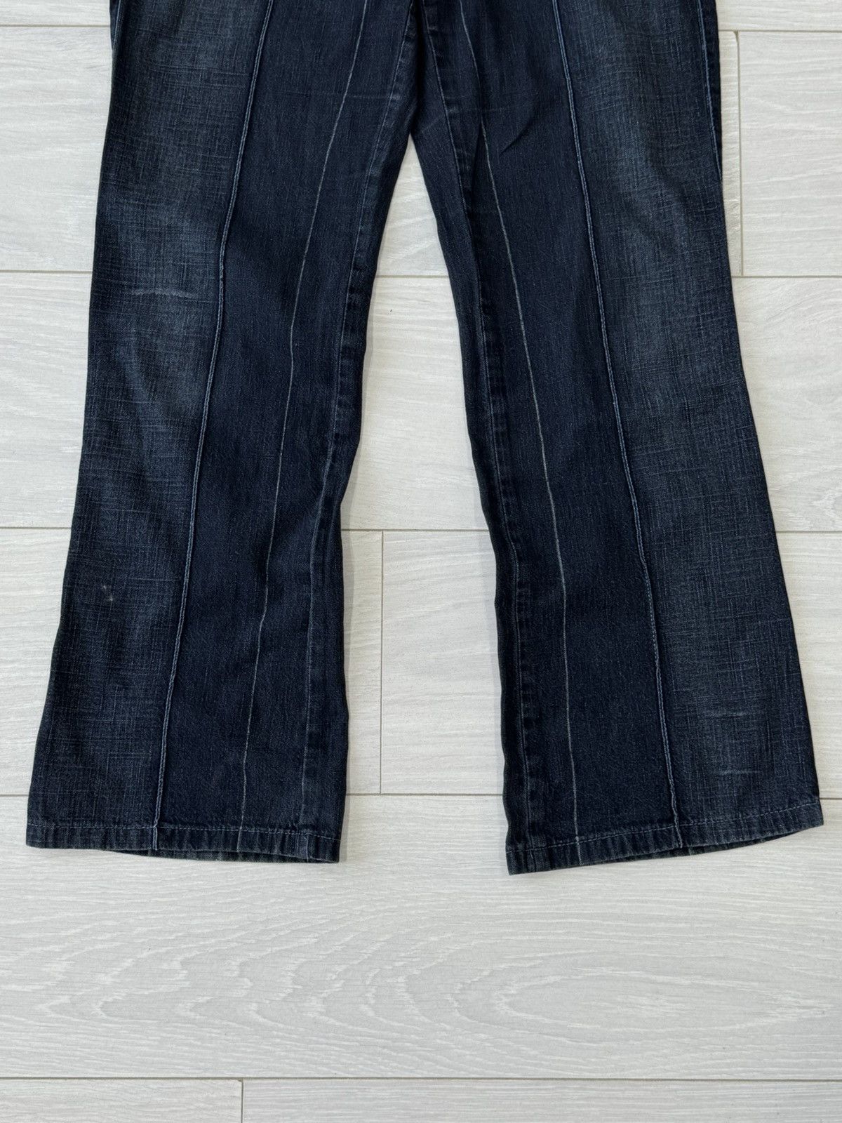 Marithe + Francois Girbaud Marithe Francois Girbaud Avant Garde Flared Denim Jeans Size 30" / US 8 / IT 44 - 4 Thumbnail