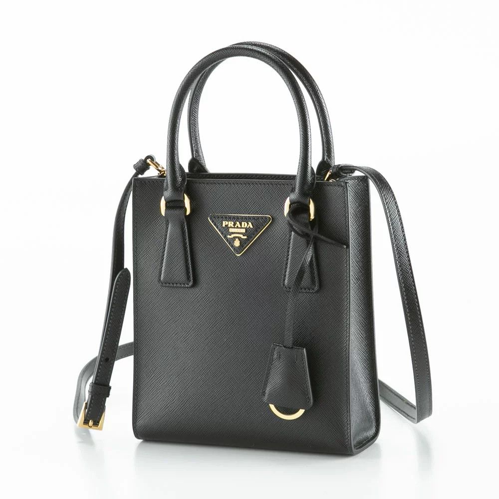 Prada Hand Tote Bag Mini Square Bag Nero