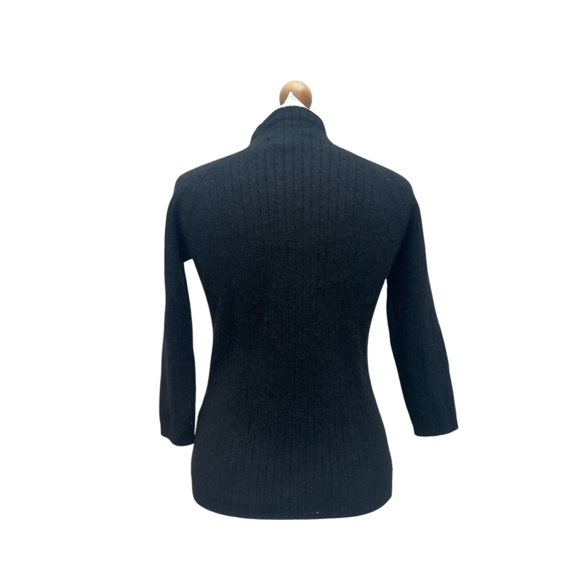Courreges Black Cashmere Sweater Size S / US 4 / IT 40 - 3 Thumbnail