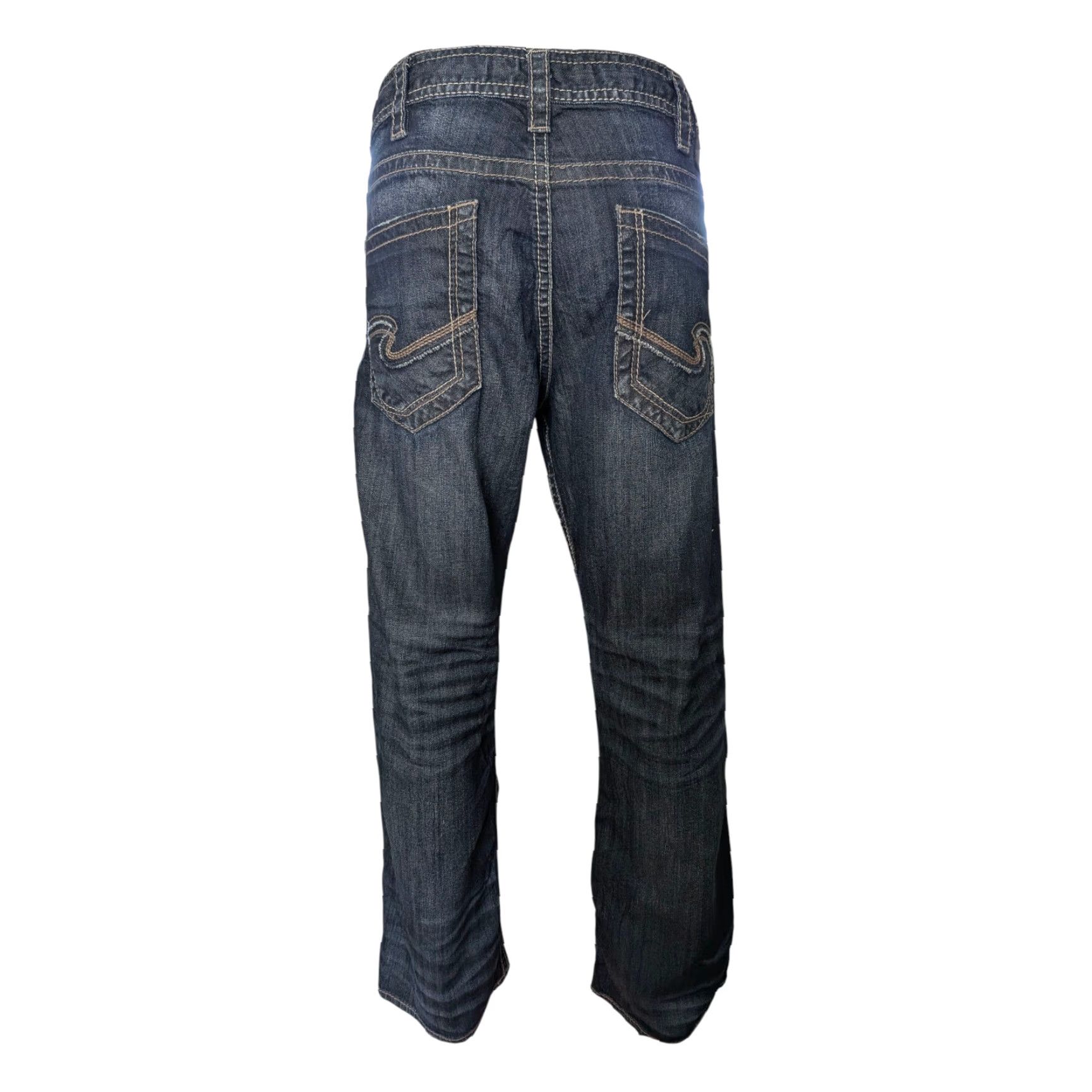 Silver Jeans Co. Silver Jeans Co. ZAC Jeans – Dark Wash, W36 L32, Regular Straight Fit, Men’s Denim Size US 36 / EU 52 - 6 Thumbnail
