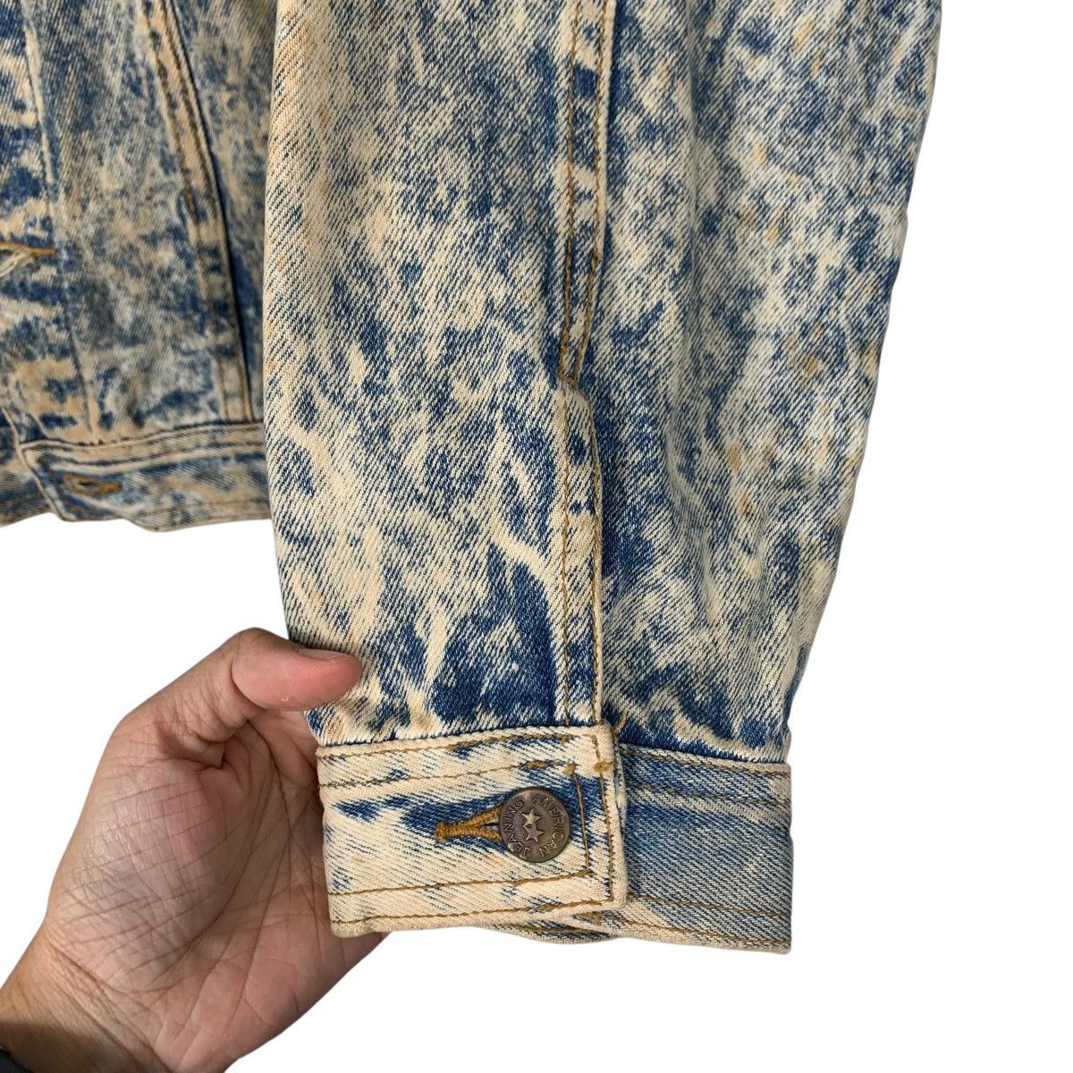 Vintage NEW ORLEANS Stone Wash Denim Jacket #2179-C96 Size US L / EU 52-54 / 3 - 13 Thumbnail