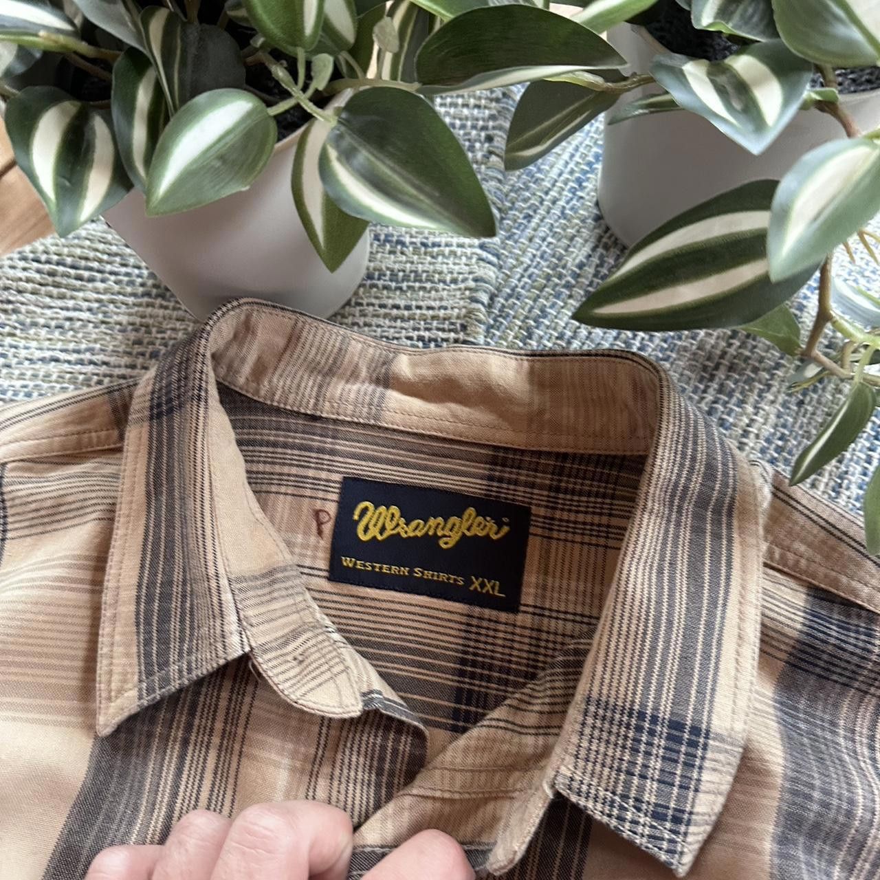 Wrangler Vintage Y2K Wrangler Heavy Shirt Button Up Size US XXL / EU 58 / 5 - 4 Thumbnail