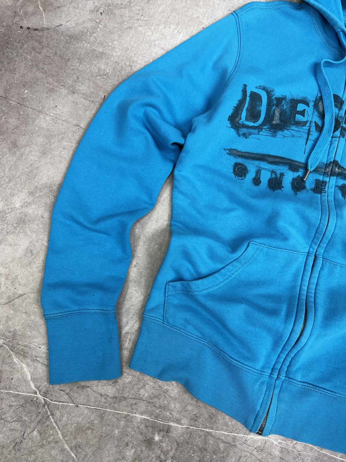 Diesel Vintage Diesel big logo Hoodie Blue Y2K Streetwear Style Size US M / EU 48-50 / 2 - 3 Thumbnail