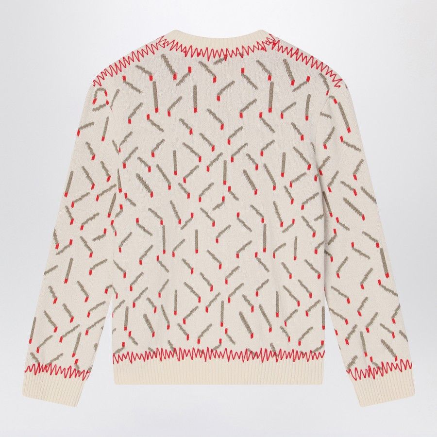 Bottega Veneta o1d2blof0825 Jacquard Sweater in Multicolor Size US L / EU 52-54 / 3 - 2 Thumbnail