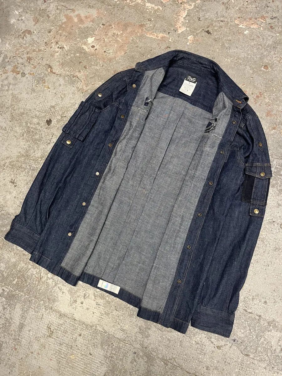 Dolce & Gabbana SS2003 Dolce & Gabbana Cargo Combat Denim Shirt Size US M / EU 48-50 / 2 - 10 Thumbnail