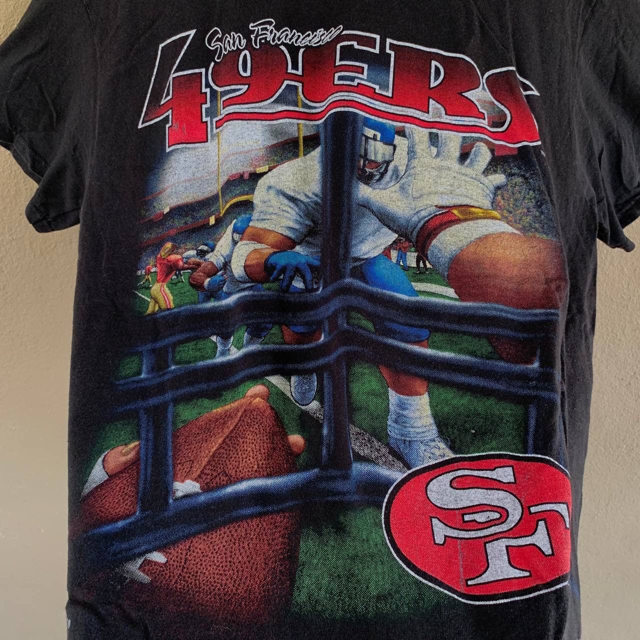 NFL Rare Vintage 1995 San Francisco 49ers Face Mask Vision Tees Size US M / EU 48-50 / 2 - 3 Thumbnail