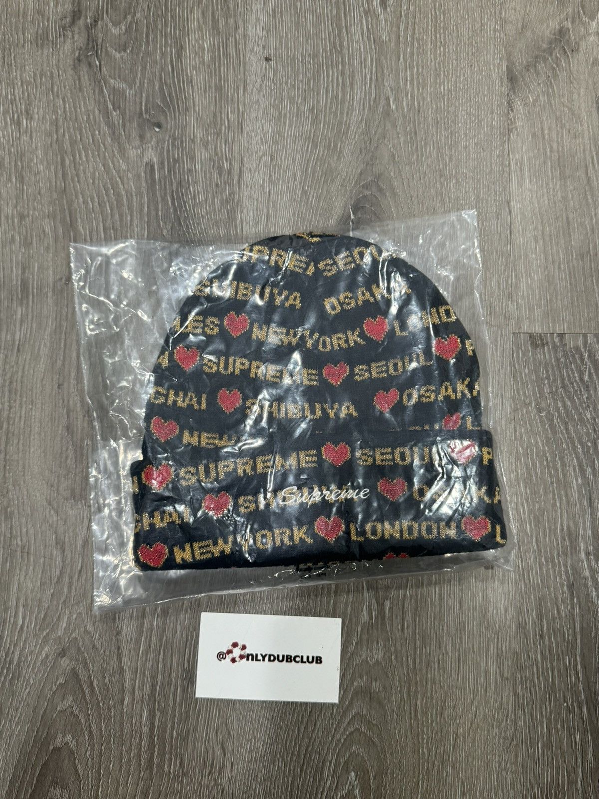 Supreme Supreme FW24 Black Hearts Beanie Size ONE SIZE - 1 Thumbnail