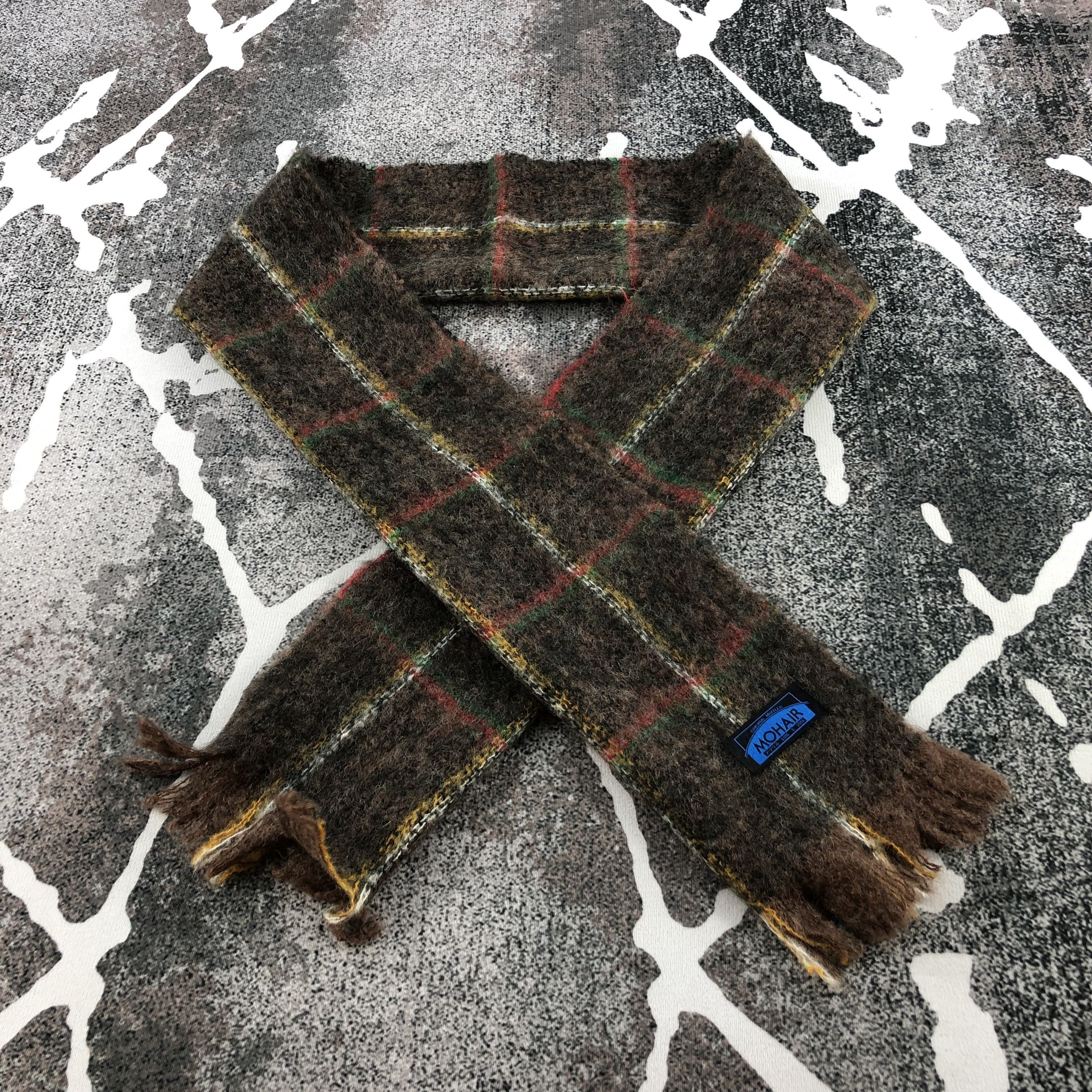 Hypebeast Luxury Nova Check Mohair Scarf Muffler V595 Size ONE SIZE - 1 Thumbnail