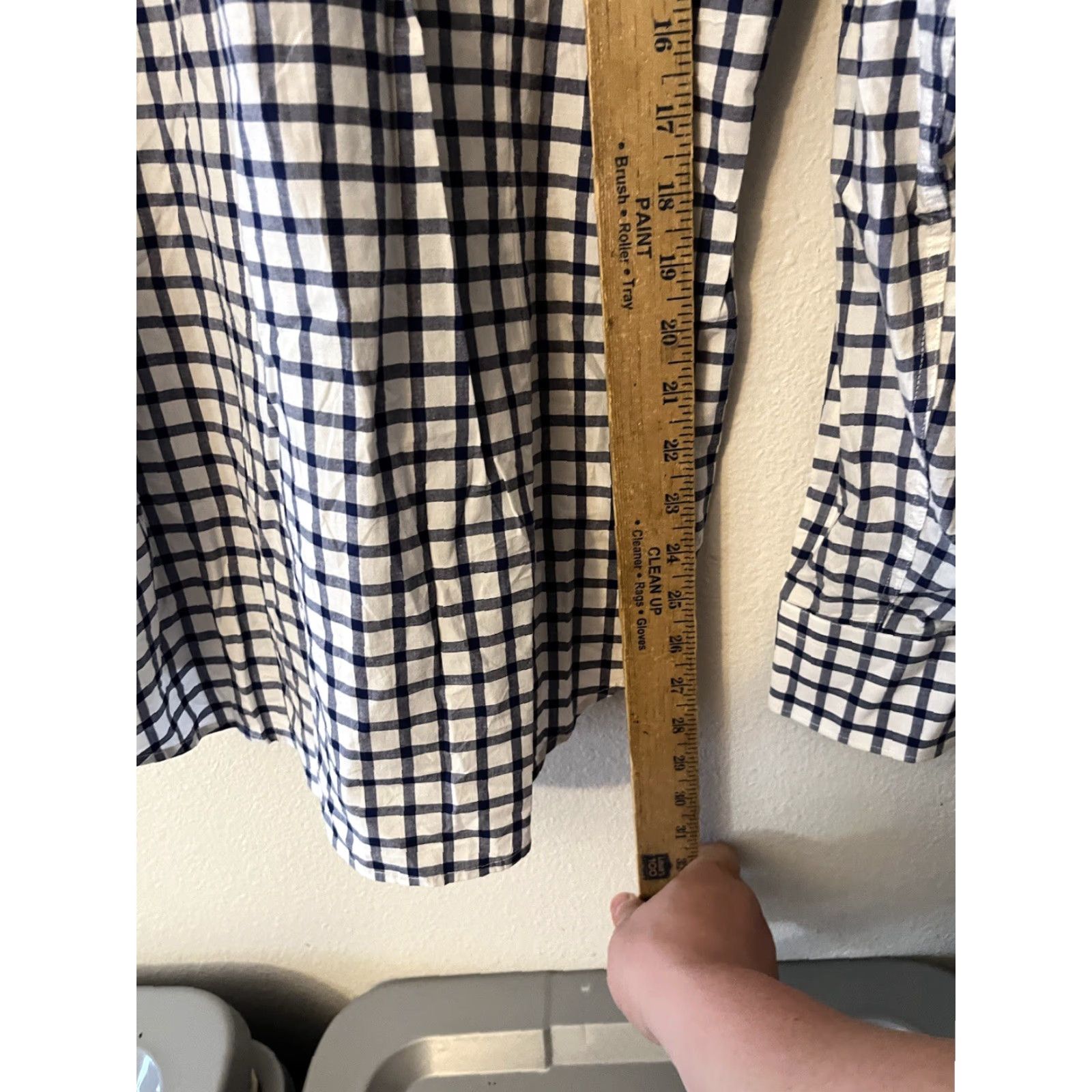 Express VINTAGE Express Slim Fit Button Down Shirt Men M Long Sleeve Cotton Blue Plaid Modern Mens Size US M / EU 48-50 / 2 - 4 Thumbnail