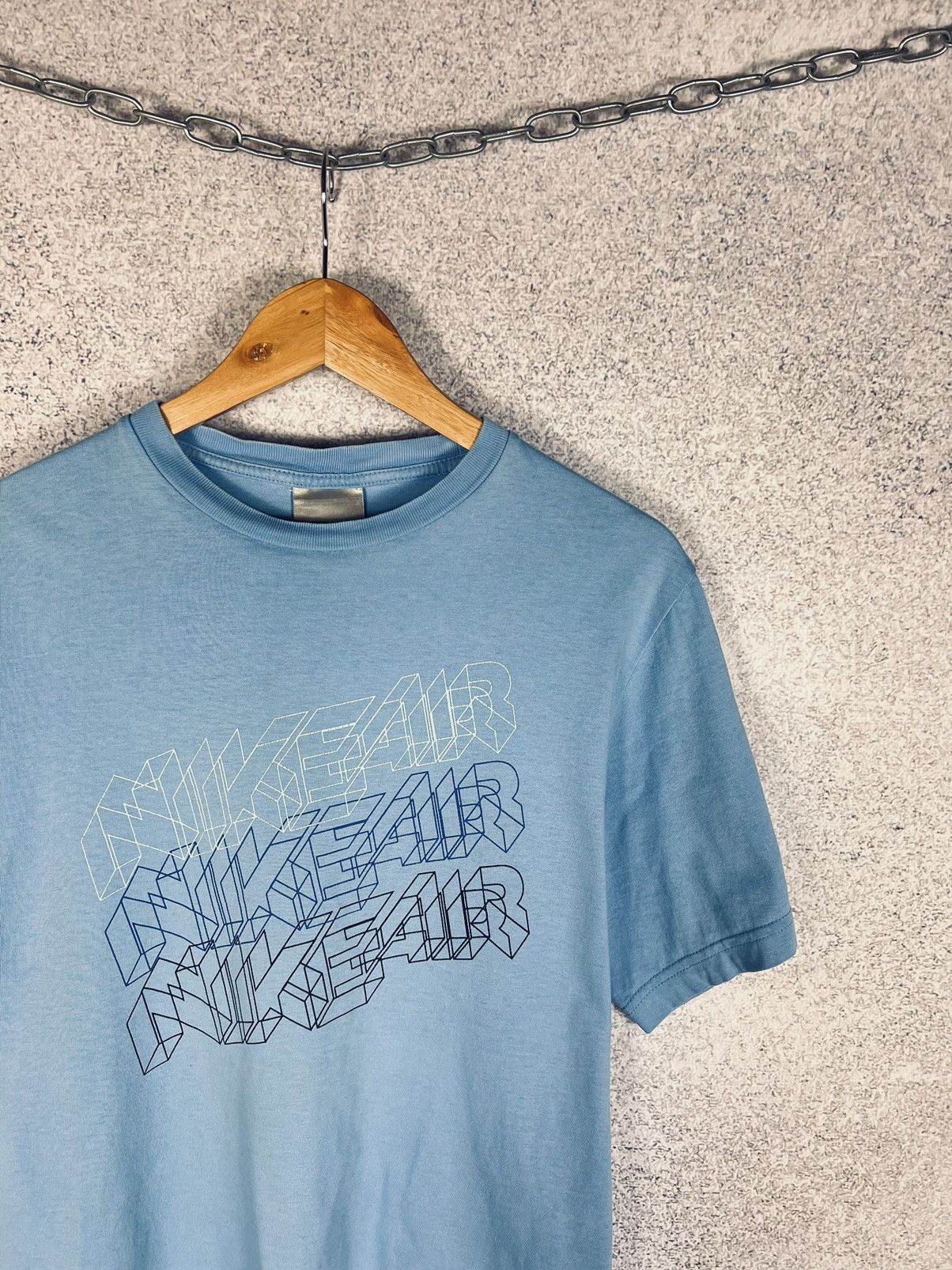 Nike Vintage Nike Air Rare Big Logo Tee 90s Size US S / EU 44-46 / 1 - 2 Thumbnail