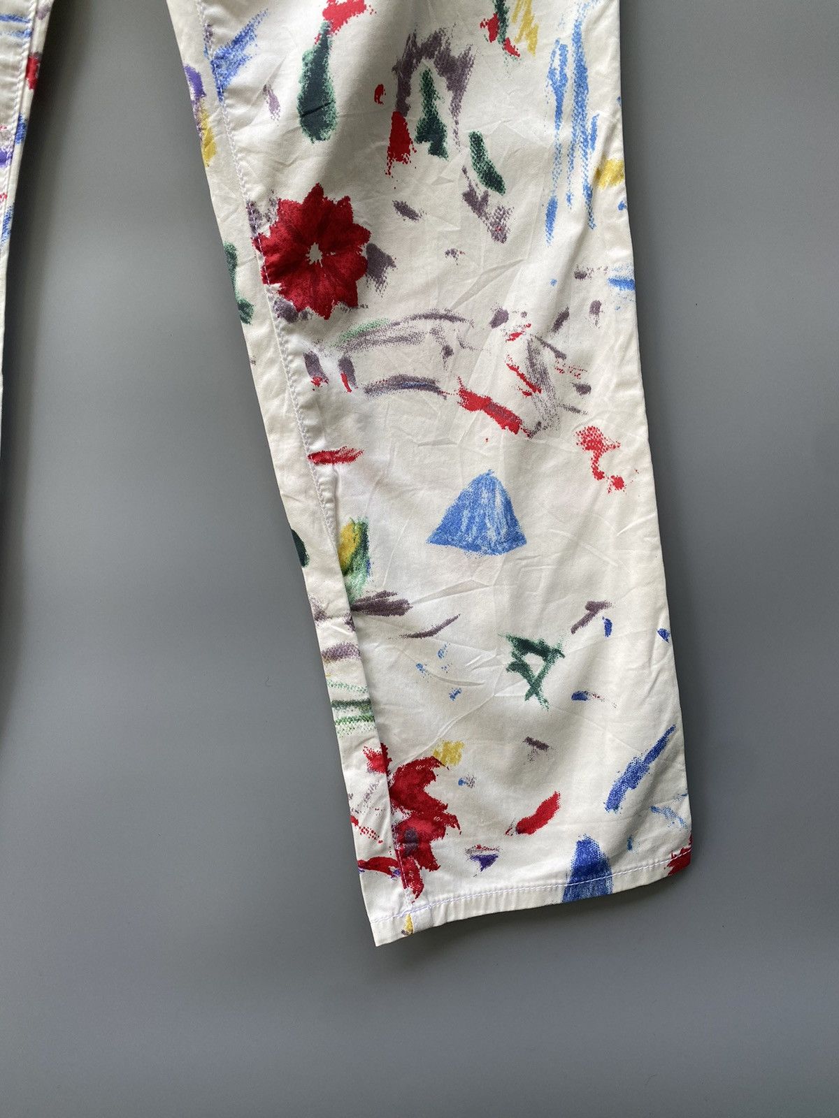 Chloe × Phoebe Philo × See by Chloe AW 2005- See by Chloe - Phoebe Philo Era- Floral Paint Pants Size 28" / US 6 / IT 42 - 4 Thumbnail