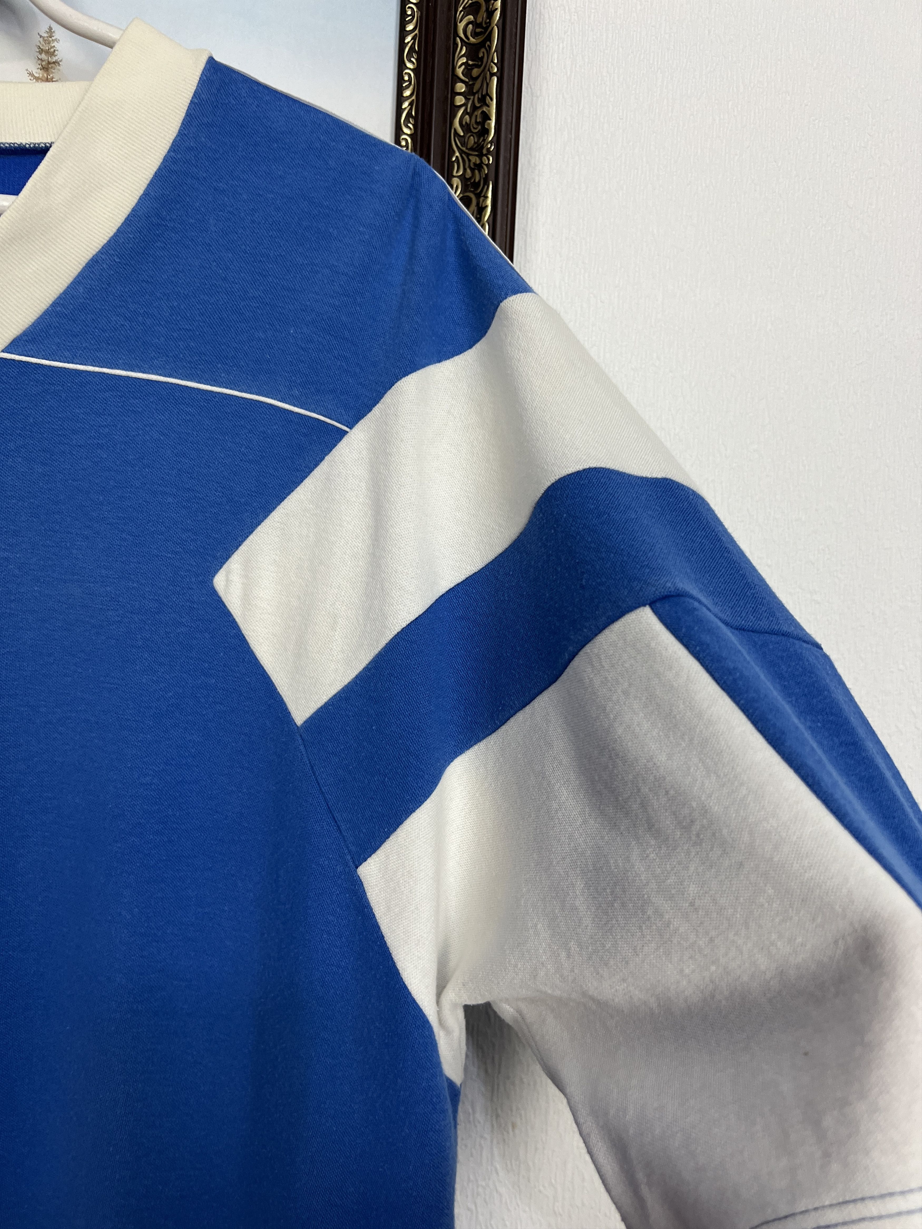 Adidas Vintage 80's Adidas Football Shirt Soccer Jersey Trikot Rare Size US L / EU 52-54 / 3 - 4 Thumbnail
