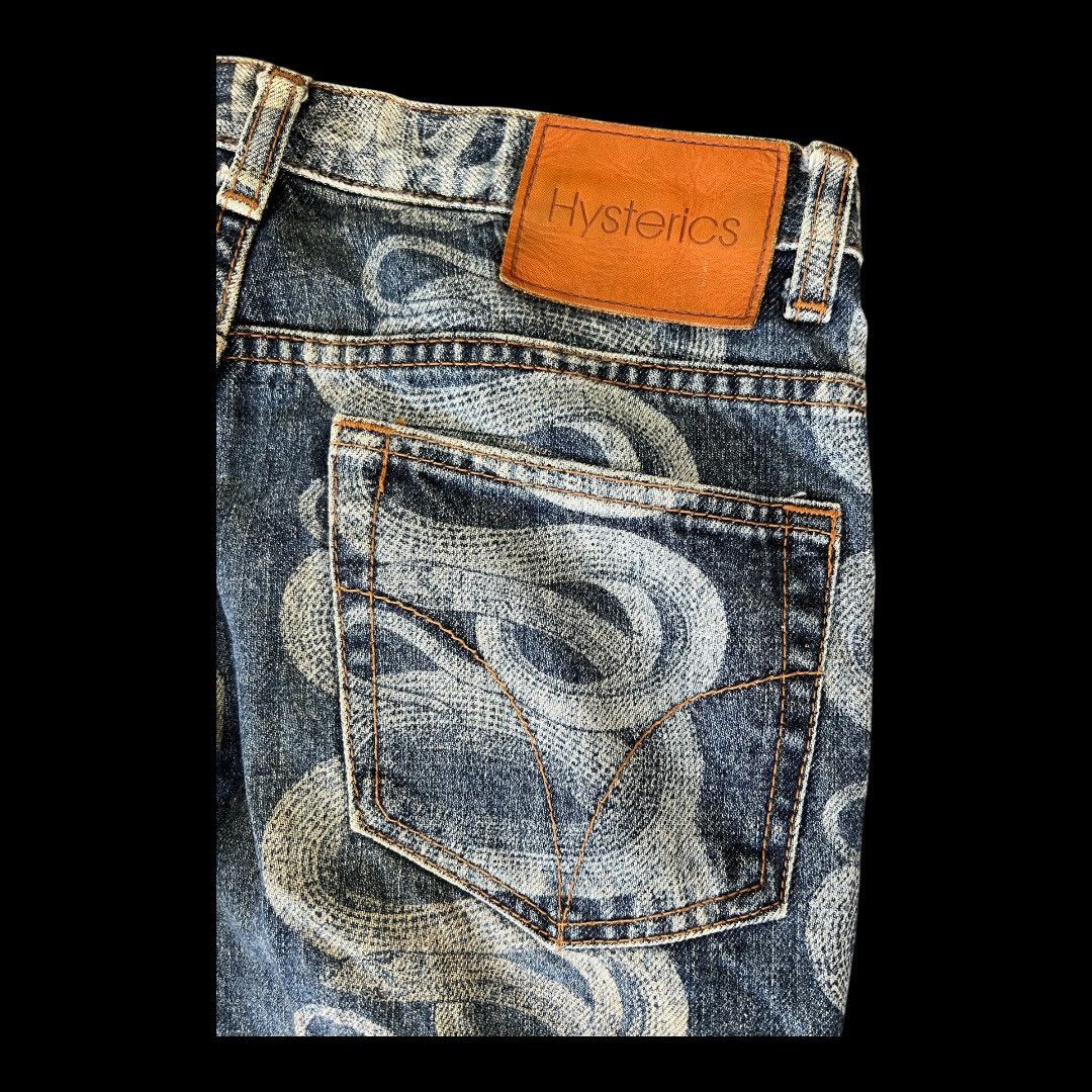 Hysteric Glamour HYSTERIC GLAMOUR SNAKE PRINT DESIGN JAPANESE BRAND DENIM Size US 29 - 6 Thumbnail